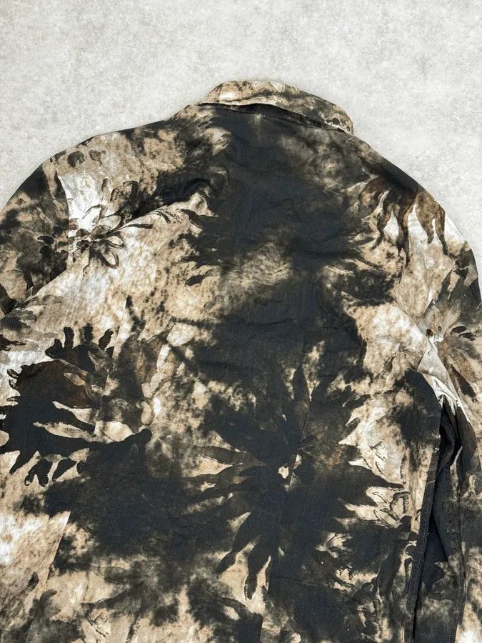 Roberto Cavalli AW2010 Cavalli Handpaint Bleached Brown & Beige Shirt Size US M / EU 48-50 / 2 - 6 Thumbnail