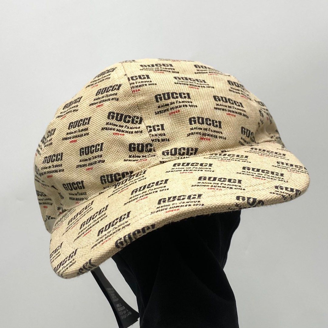 Gucci Gucci Hat Cap Beige Size ONE SIZE - 1 Thumbnail