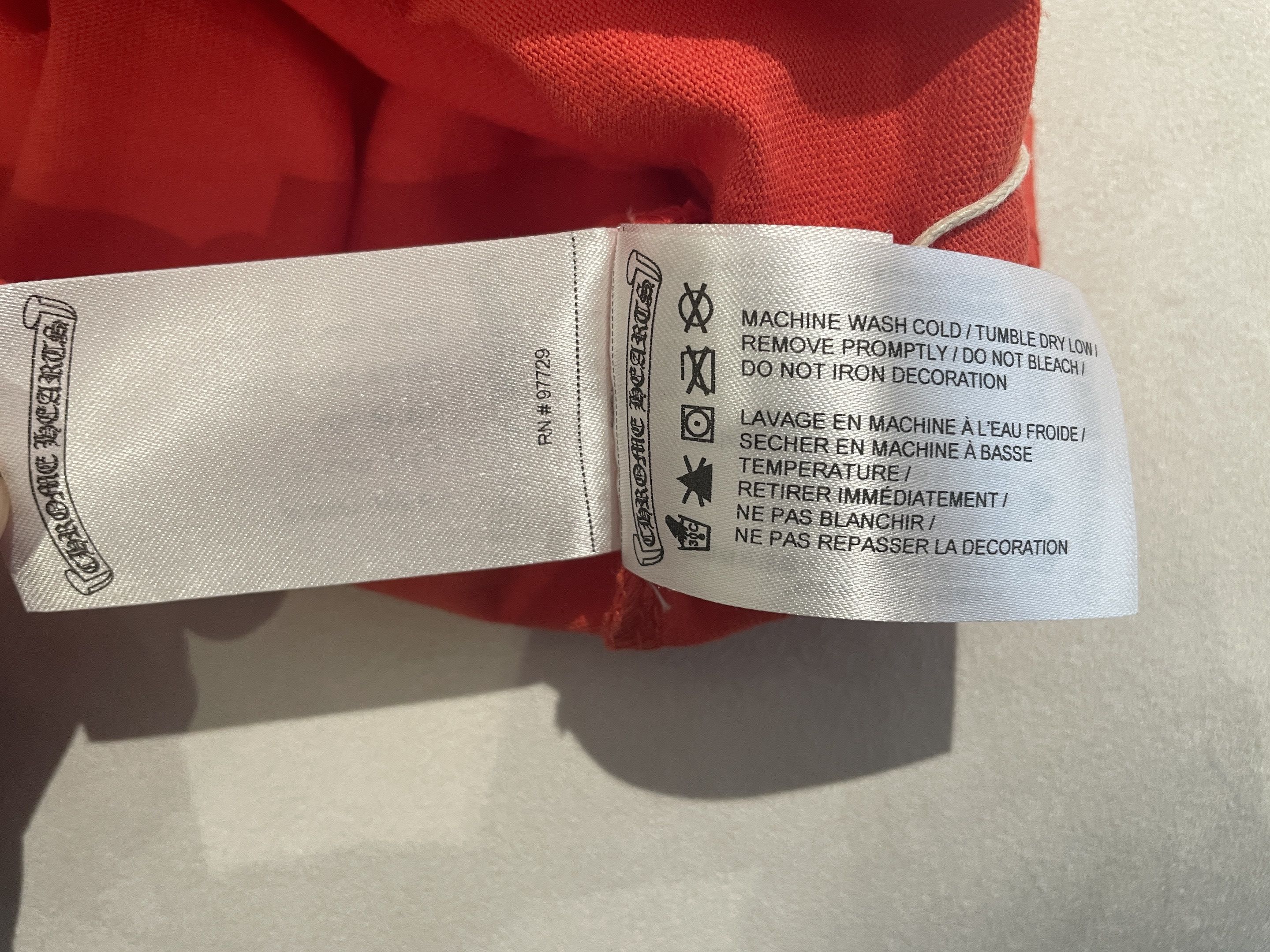 Chrome Hearts Chrome Hearts Matty Boy Red Flame Hearts Short Sleeve Tee Size US M / EU 48-50 / 2 - 11 Thumbnail