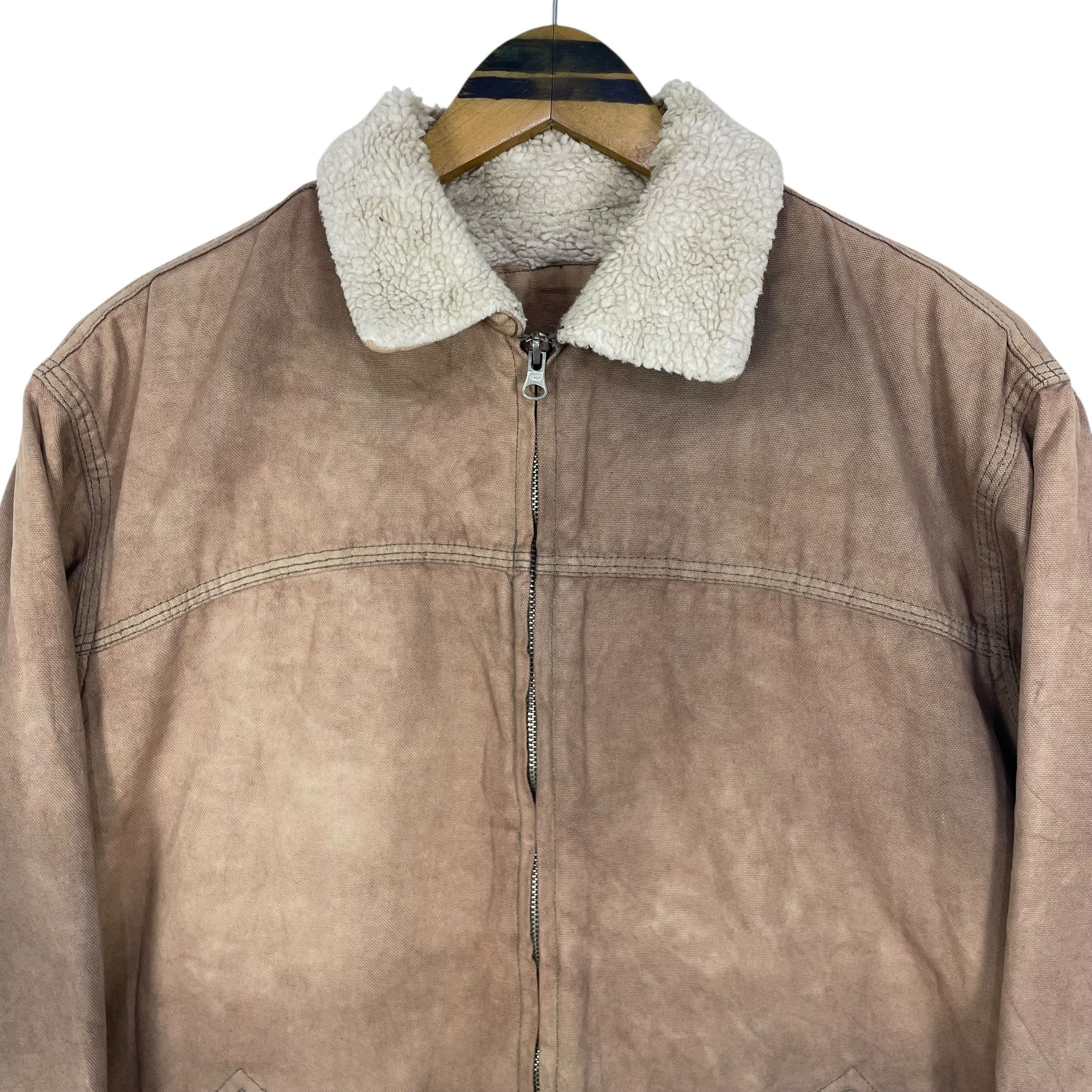 Stussy Vintage Stussy Duck Canvas Sherpa Work Jacket Size US S / EU 44-46 / 1 - 6 Thumbnail