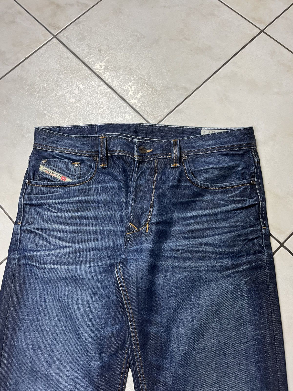 Diesel × Vintage Vintage Diesel larkee waxed y2k distressed denim jeans pants Size US 34 / EU 50 - 3 Thumbnail