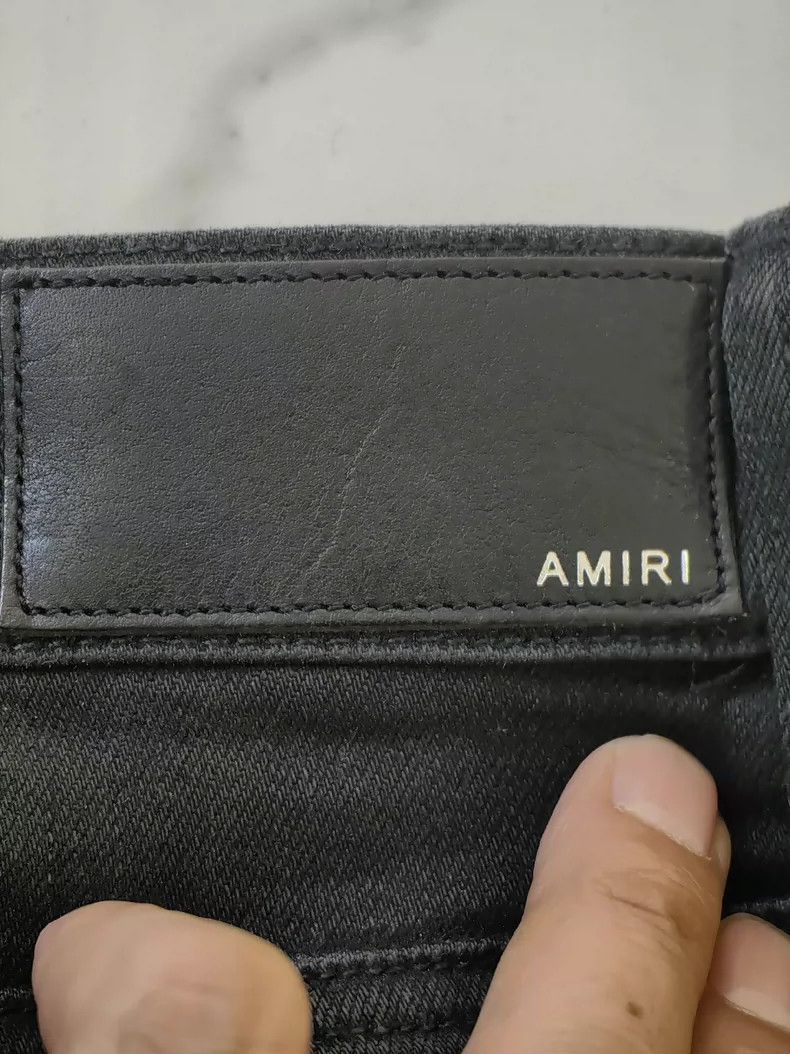Amiri Amiri mx1 black patchwork denim pant Size US 34 / EU 50 - 8 Thumbnail