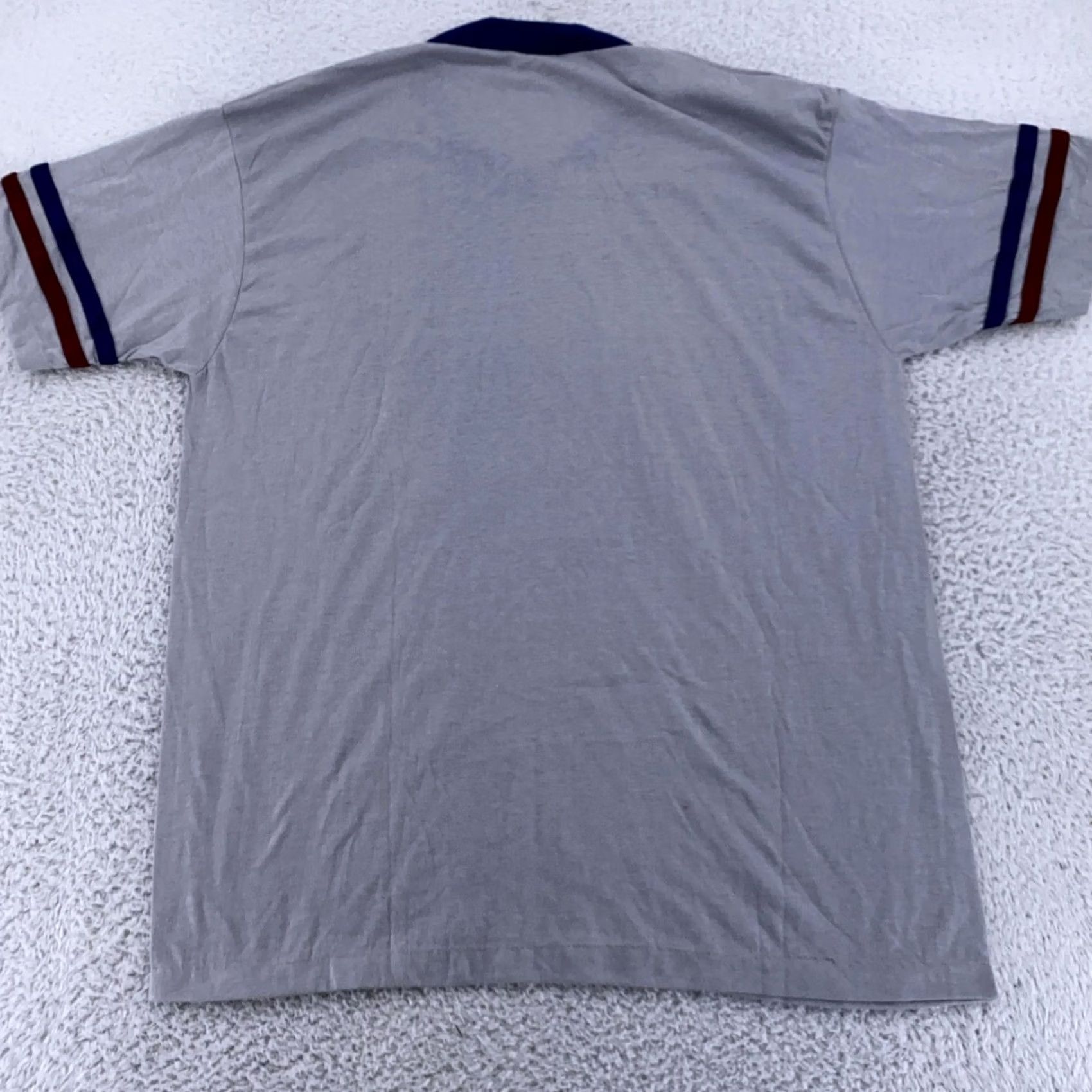 Vintage VINTAGE Wright's Shirt Mens L/XL Gray Blue Red Jersey Ringer Athletic Tee 80s Size US L / EU 52-54 / 3 - 5 Thumbnail