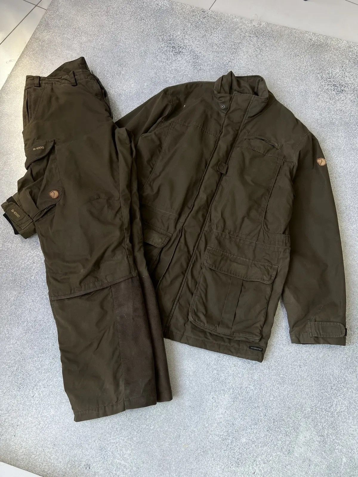 Fjallraven × Vintage Vintage Fjallraven Hunting Suit Hydratic G-1000 Green Forest Size US XL / EU 56 / 4 - 2 Thumbnail