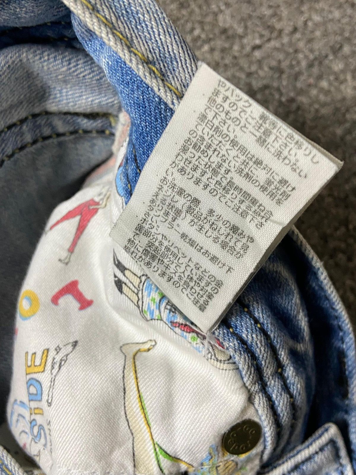 Japanese Brand Vintage Rodeo Crowns Slim Cut Denim Jeans (142) Size US 28 / EU 44 - 3 Thumbnail