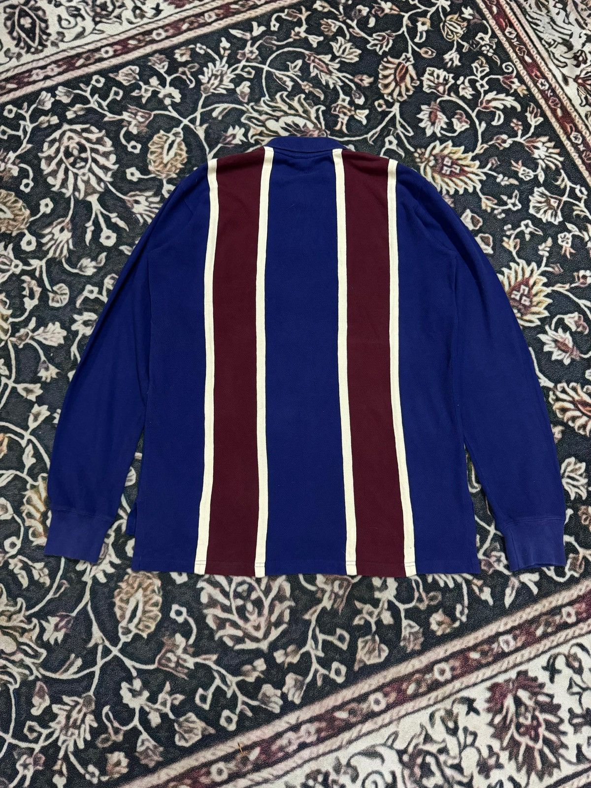 Polo Ralph Lauren Vintage 90s Polo Ralph Lauren Long Sleeve Striped Polo Shirt Size US M / EU 48-50 / 2 - 9 Thumbnail