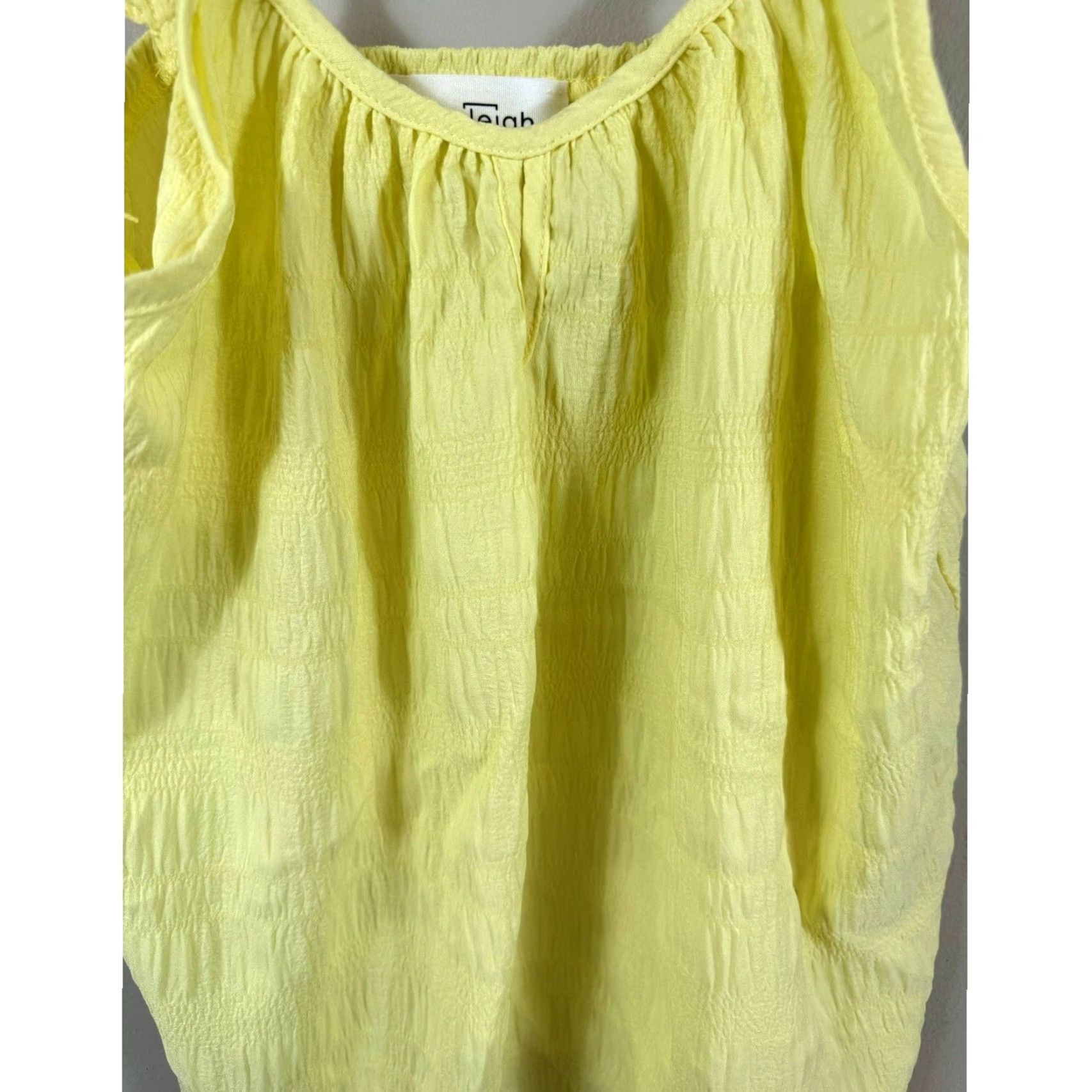 Vintage Kaileigh Blouse Women’s S Yellow Sleeveless Top Ruffled Strap Casual Party/Cocktail Travel 90 Size S / US 4 / IT 40 - 5 Thumbnail