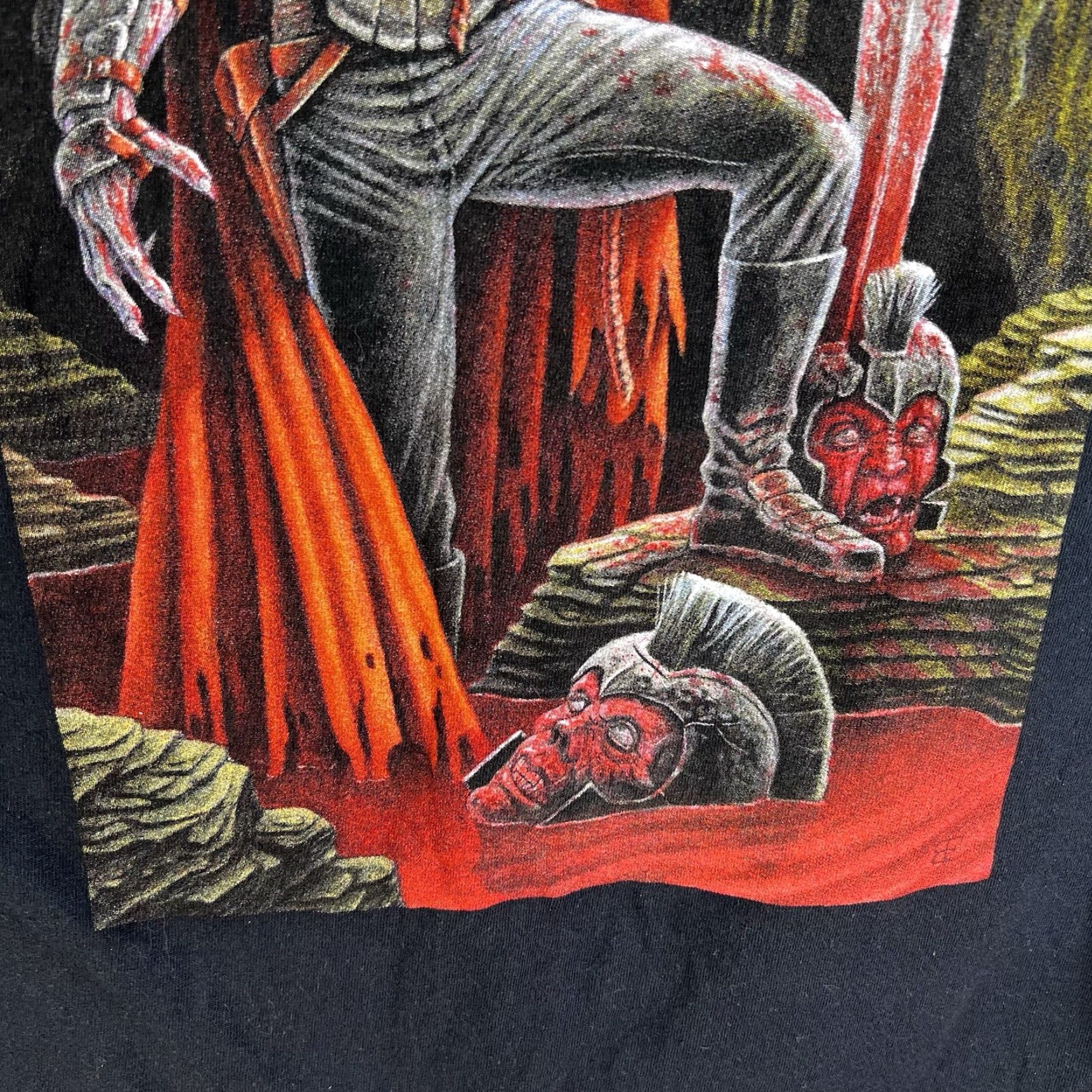 Gildan Gildan T-Shirt Death Blazers Brendon Flynn Graphic Shirt Adult Large Black Logo Graphic Print 90s Horror Cartoon Adventure Time Mens Size US L / EU 52-54 / 3 - 3 Thumbnail