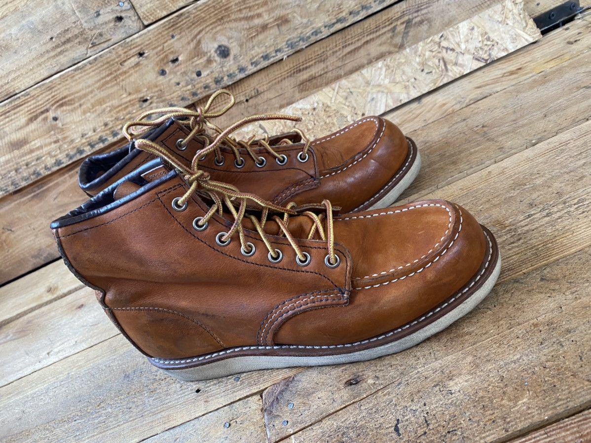 Red Wing Redwing moc-toe brown leather boots uk 6.5 Size US 7.5 / EU 40-41 - 7 Thumbnail