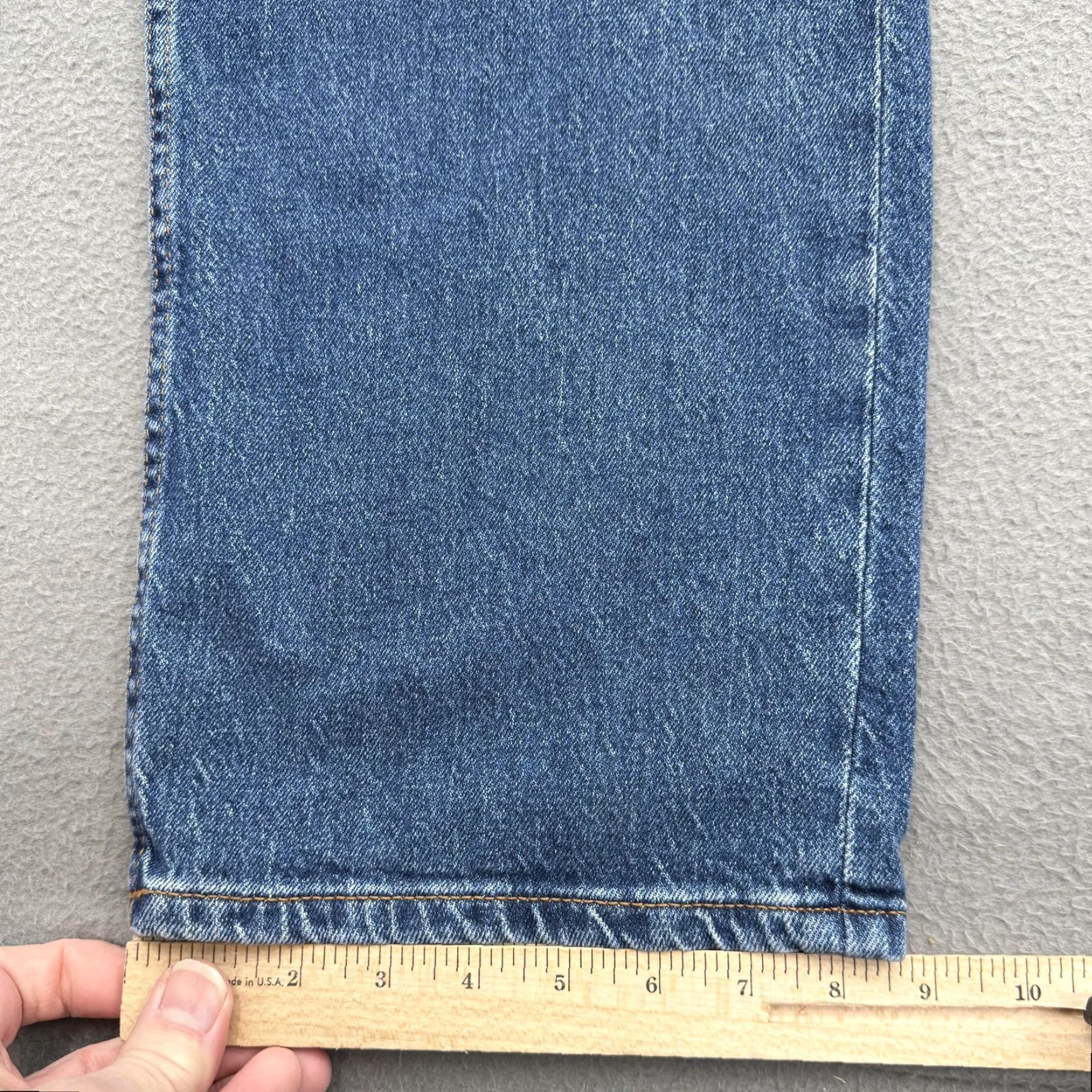 Hugo Boss HUGO Jeans Elyah Straight Women 30x32 Blue Denim Logo Patch Mid Wash 5-Pocket Size 30" / US 8 / IT 44 - 7 Thumbnail