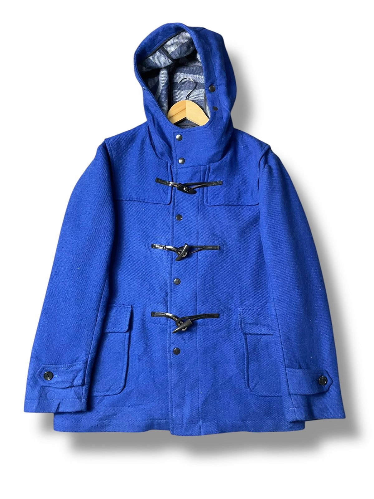 Japanese Brand × Vintage Lanificio Colber Brand Hooded Duffle Jacket (107) Size US XL / EU 56 / 4 - 1 Thumbnail