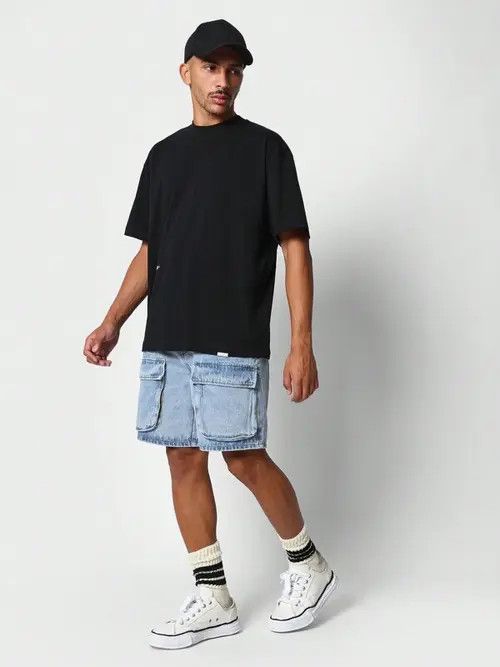 Japanese Brand Jeans Denim Shorts Jorts Cargo Size US 32 / EU 48 - 3 Thumbnail