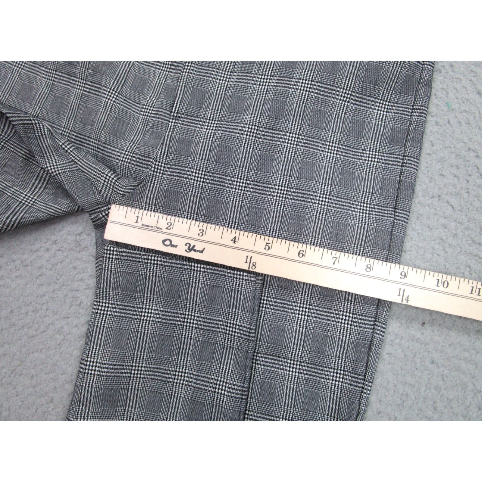 Zara Zara Pants Womens Large Black Gray Plaid Jegging Stretch Slimming Elastic Waist Classic Tapered Work Casual Formal Party/Cocktail Travel Wedding Size 36" / US 14 / IT 50 - 7 Thumbnail