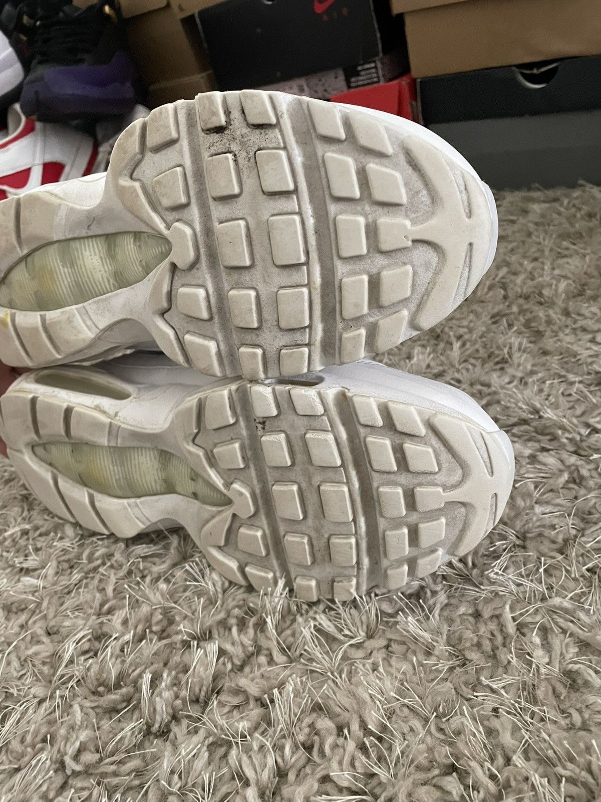 Nike Nike Air Max 95 Triple White Size US 11 / EU 44 - 10 Thumbnail