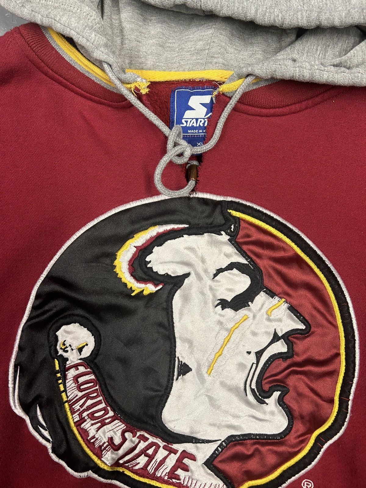 Starter × Vintage Crazy Vintage 90s Florida State University Pullover Hoodie Size US XL / EU 56 / 4 - 2 Thumbnail