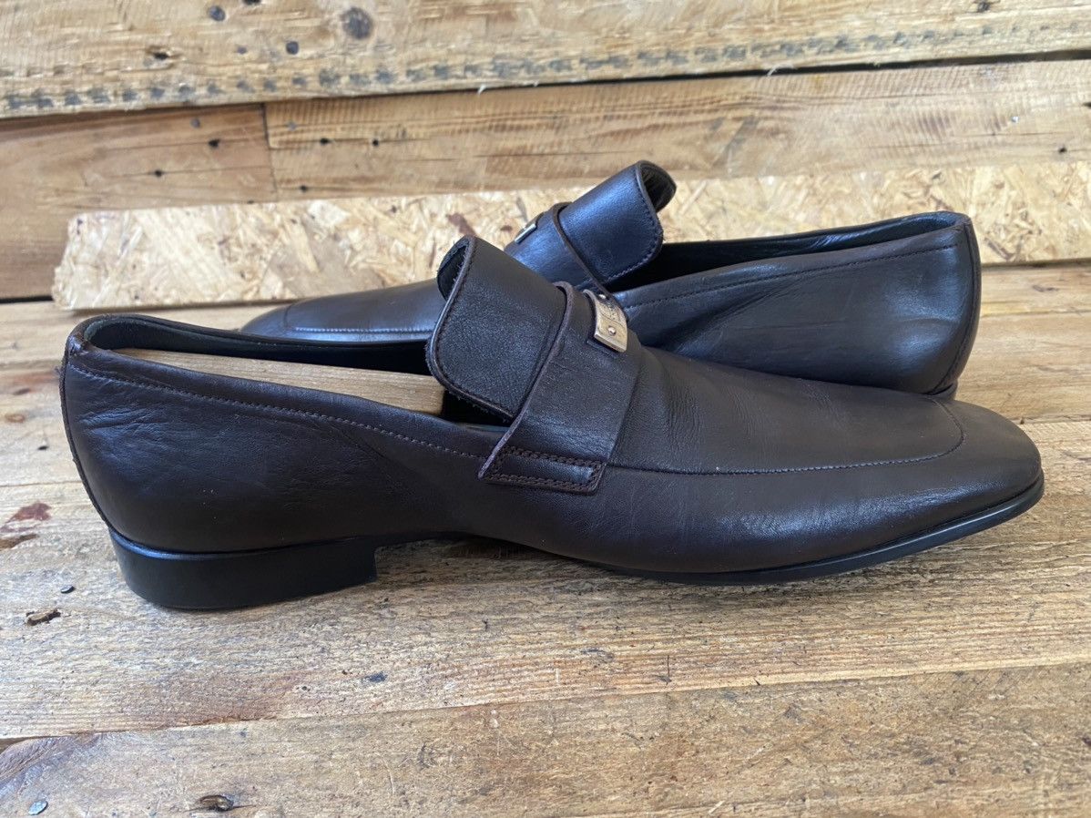 Gucci Gucci gg metalic logo brown penny loafers uk 8.5 Size US 9.5 / EU 42-43 - 12 Thumbnail