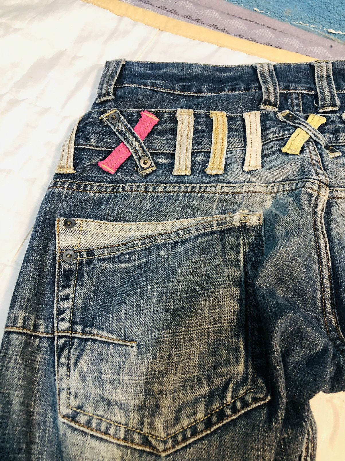 Japanese Brand Dominates Double Waist Jeans (2) Size US 30 / EU 46 - 15 Thumbnail