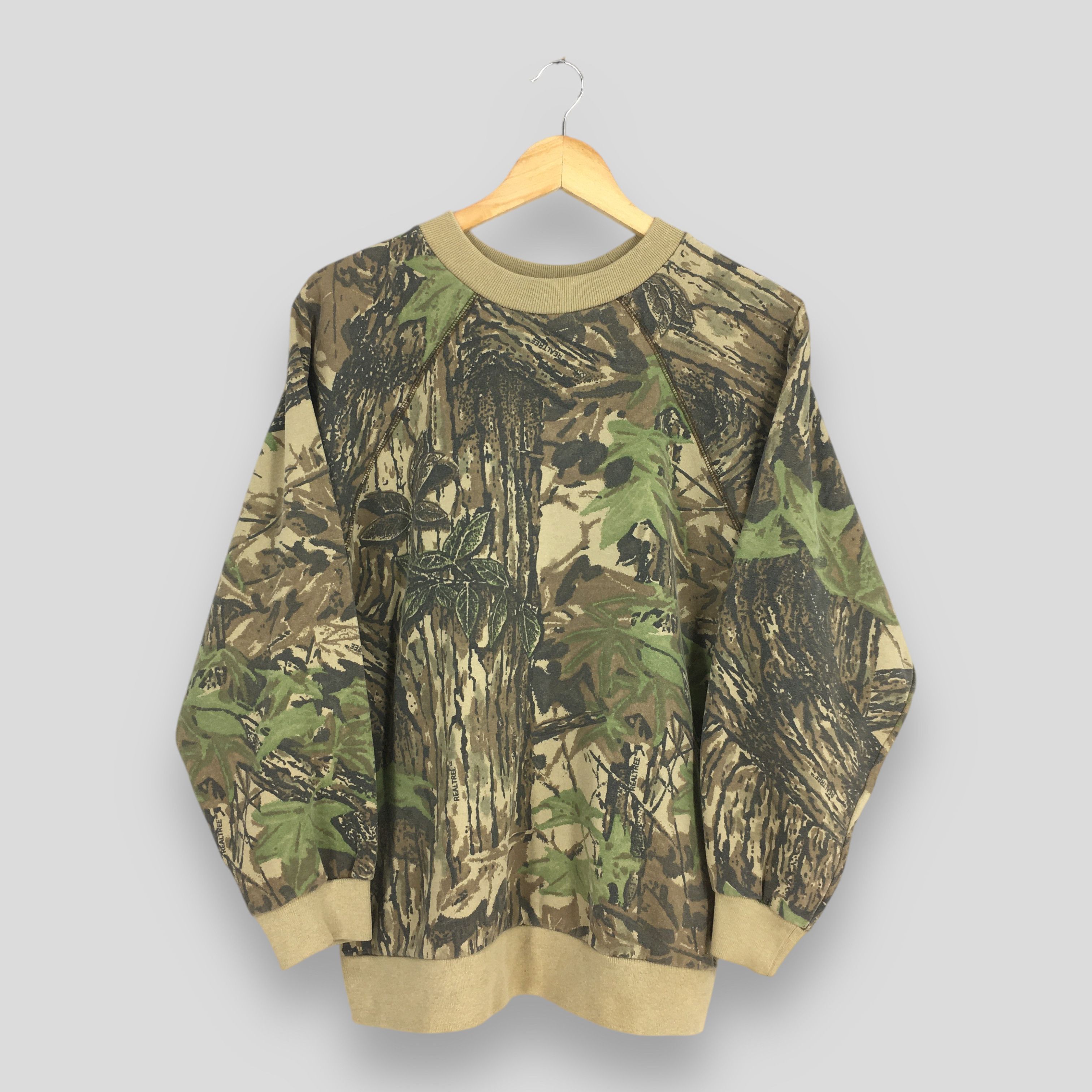 Mossy Oaks Vintage 90s Liberty Usa Camo Real Tree Sweatshirt Large Size US L / EU 52-54 / 3 - 1 Thumbnail