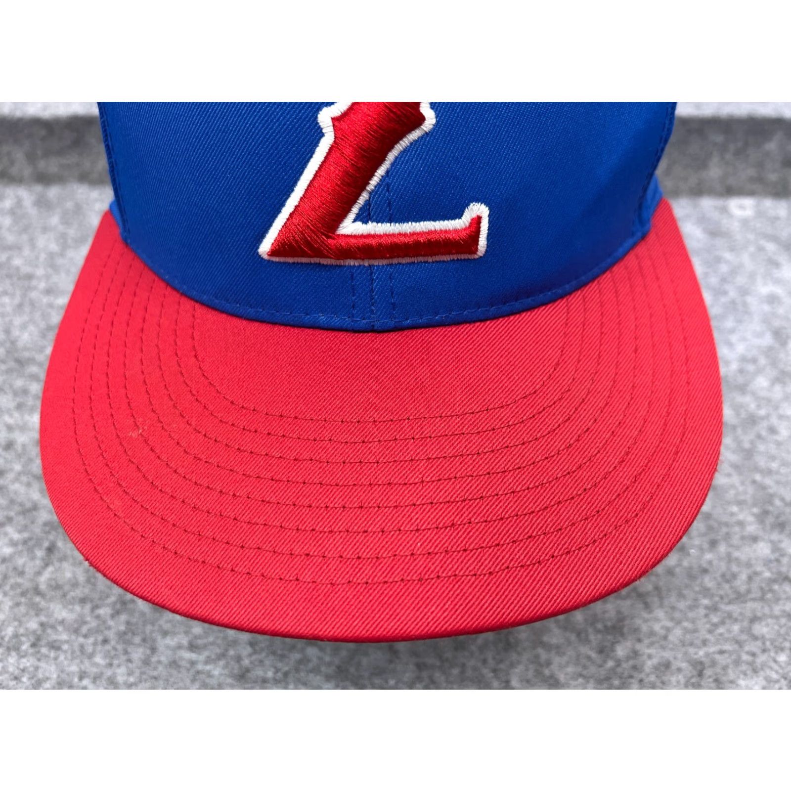Vintage VINTAGE Pacific Headwear Hat Cap Fitted Adult Medium Blue Red Polyester Blend Size ONE SIZE - 3 Thumbnail