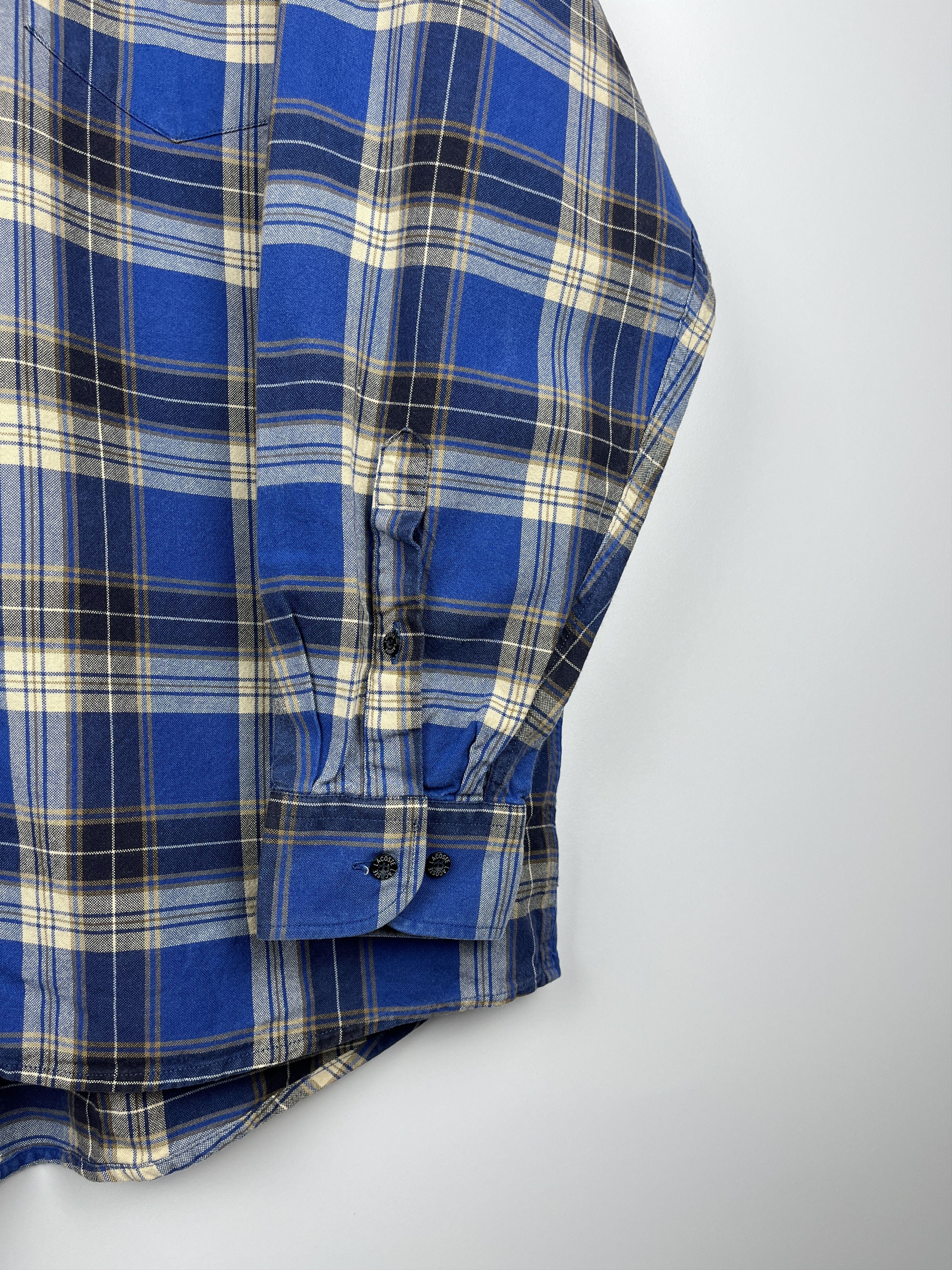 Lacoste 90's Lacoste Vintage Long Sleeve Check Shirt fits to L-XL Size US L / EU 52-54 / 3 - 8 Thumbnail