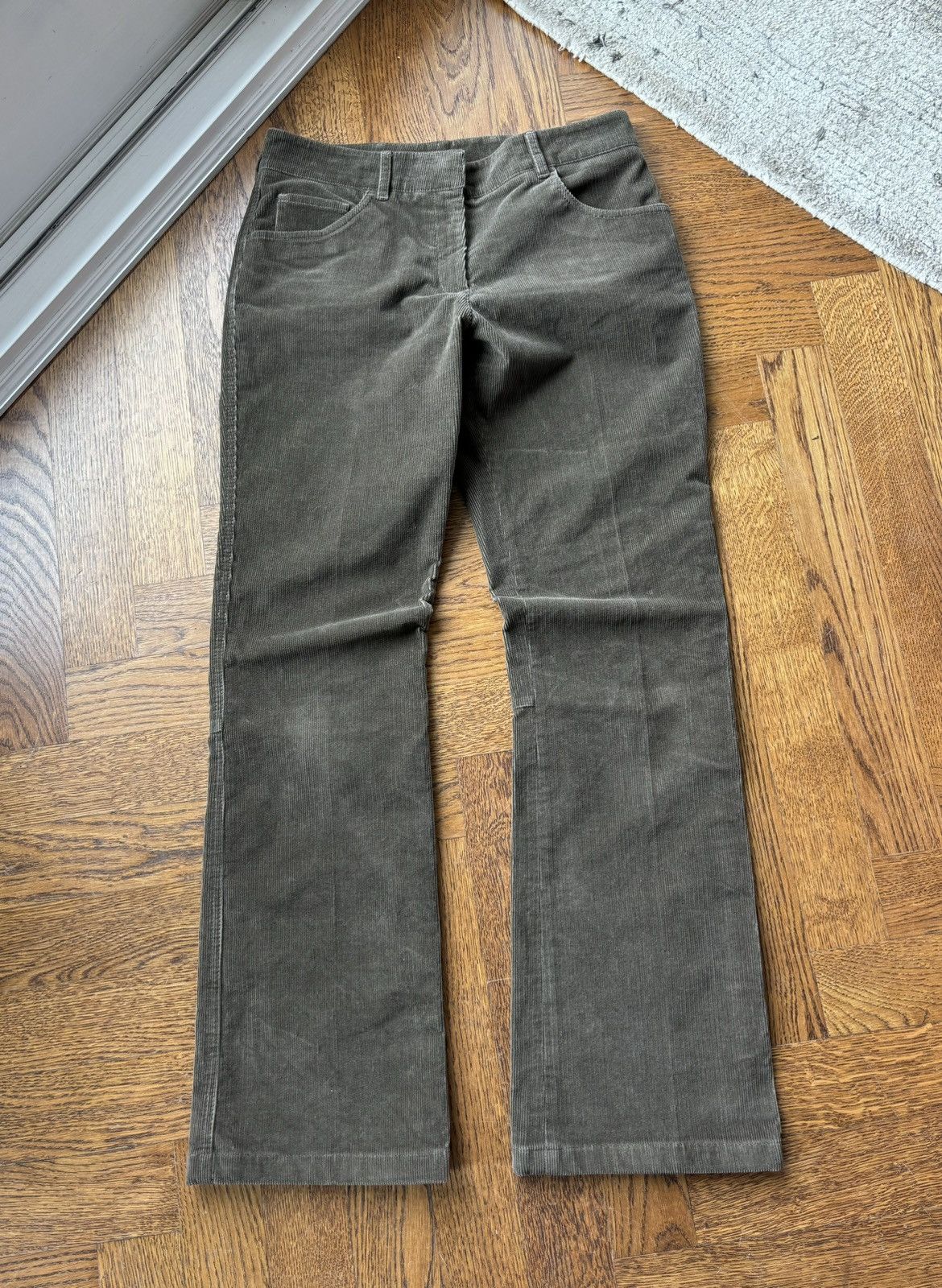 Prada × Vintage 2000s Prada Corduroy Pants 2006 Vintage Linea Rossa Trousers Size 30" / US 8 / IT 44 - 5 Thumbnail