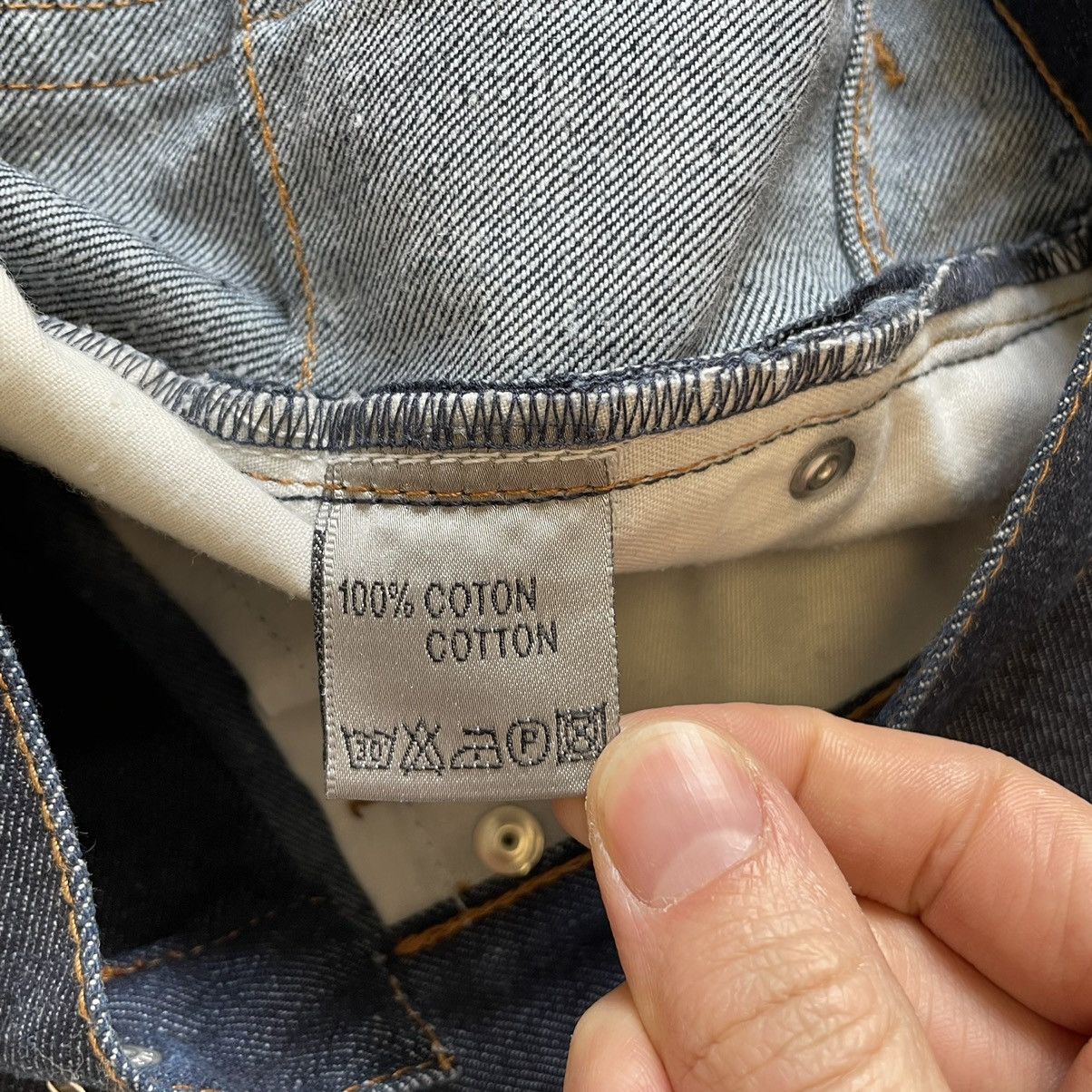 Dior 19cm MII Raw Blue Denim Jeans Size US 32 / EU 48 - 6 Thumbnail