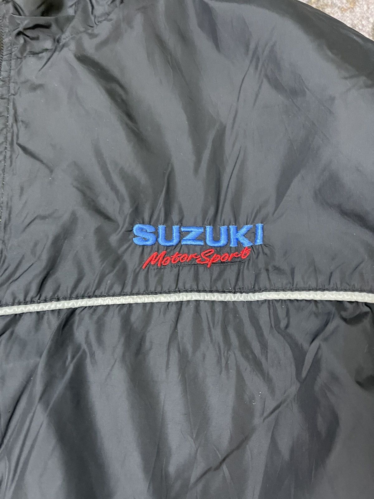 Japanese Brand Vintage Suzuki Motor Sport Light Jacket Riversible Size US XXL / EU 58 / 5 - 10 Thumbnail