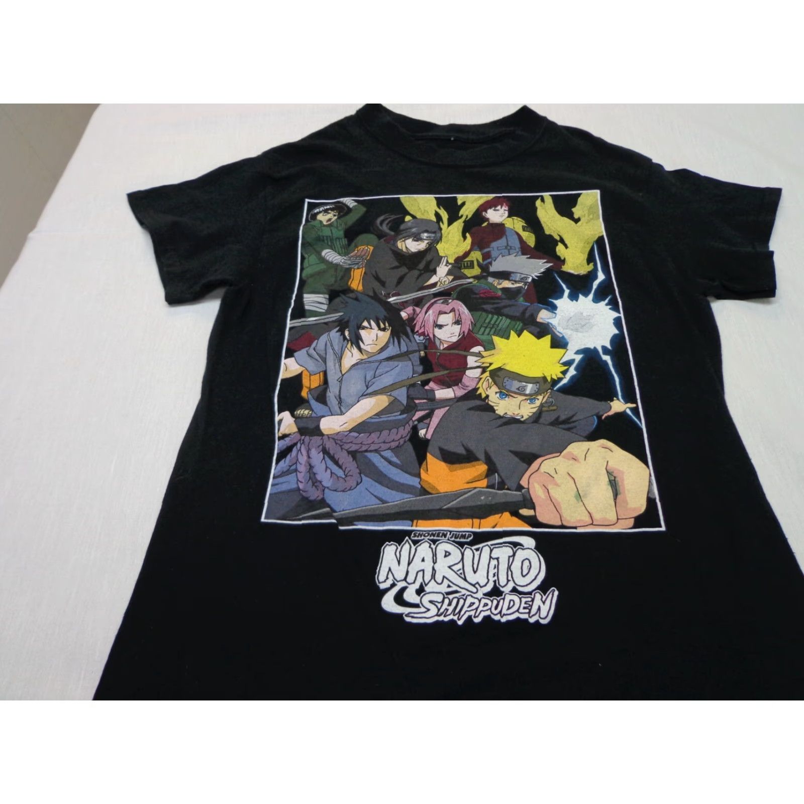 Vintage VINTAGE Naruto Shippuden "Shonen Jump" T-Shirt Black Size M (Fits Tight) Naruto Cartoon Graphic Print Unisex Adults Short Sleeve Crew Neck Size US M / EU 48-50 / 2 - 2 Thumbnail