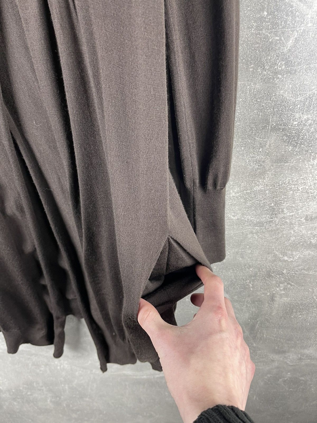 Other Rivamonti Wool Wrap-Front Knit Dress Long Cardigan Brown Size XL / US 12-14 / IT 48-50 - 8 Thumbnail