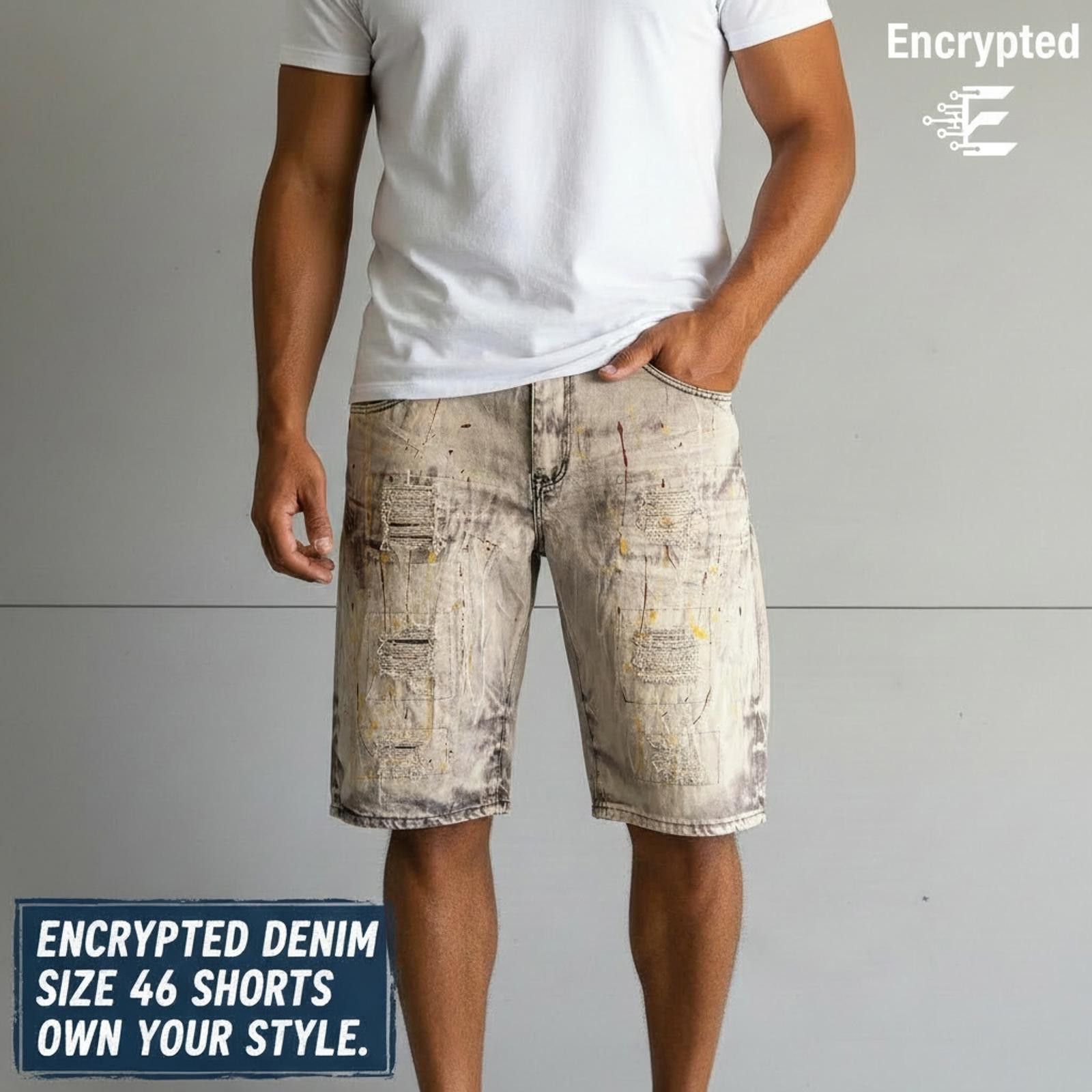 Other Encrypted Denim Size 46 Shorts Size US 44 / EU 60 - 1 Thumbnail