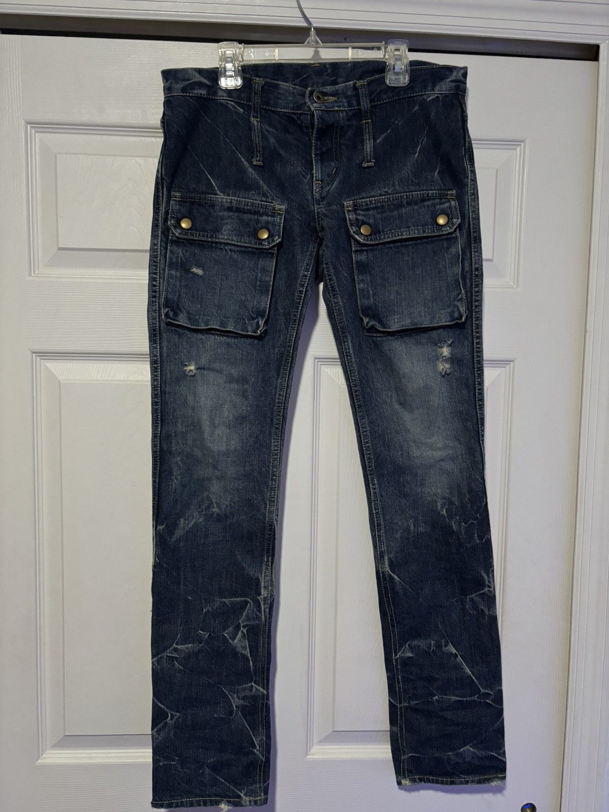 Hysteric Glamour SS06 Sample Distressed Scab Denim | Grailed