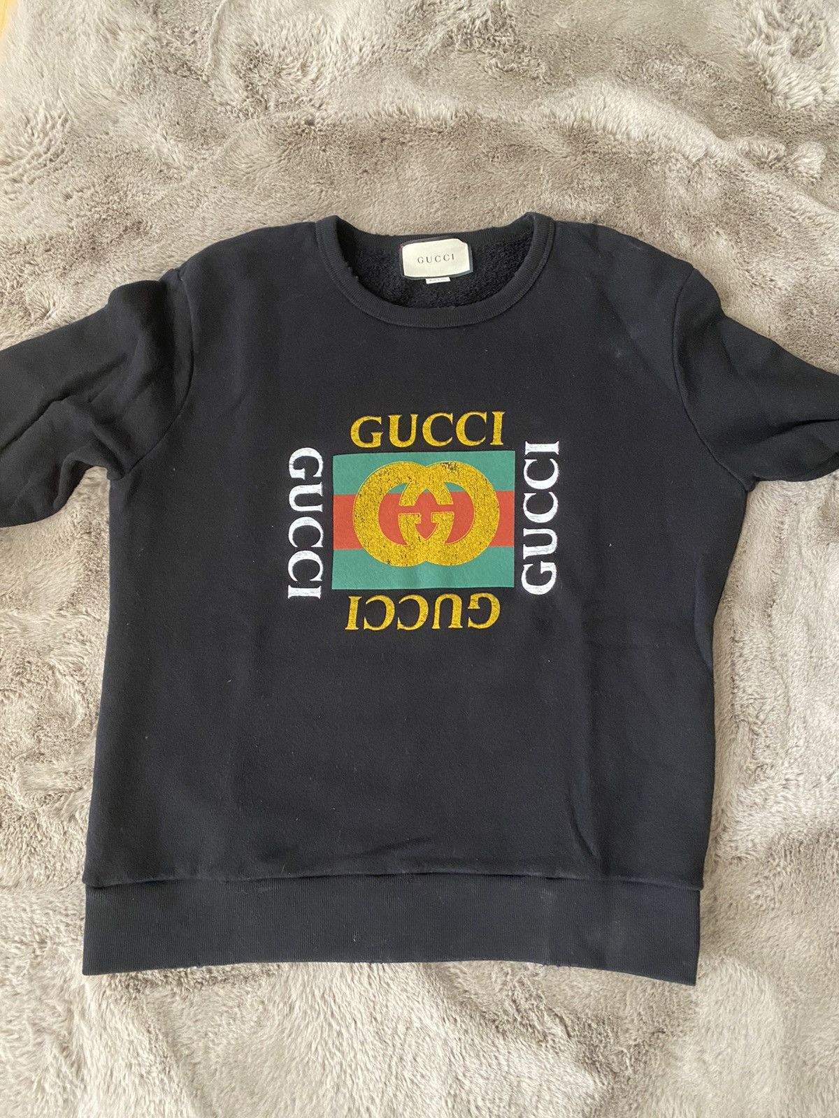 Gucci Gucci Logo Sweatshirt Black Size US L / EU 52-54 / 3 - 4 Thumbnail