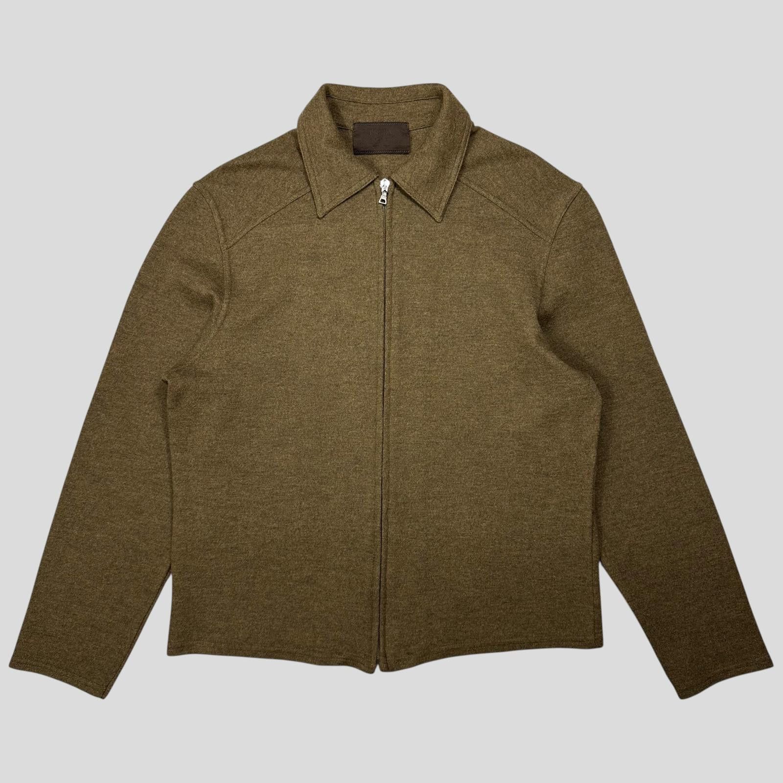 Prada Prada Milano FW98 Heather Green Wool Zip-up Work Jacket - M Size US M / EU 48-50 / 2 - 5 Thumbnail