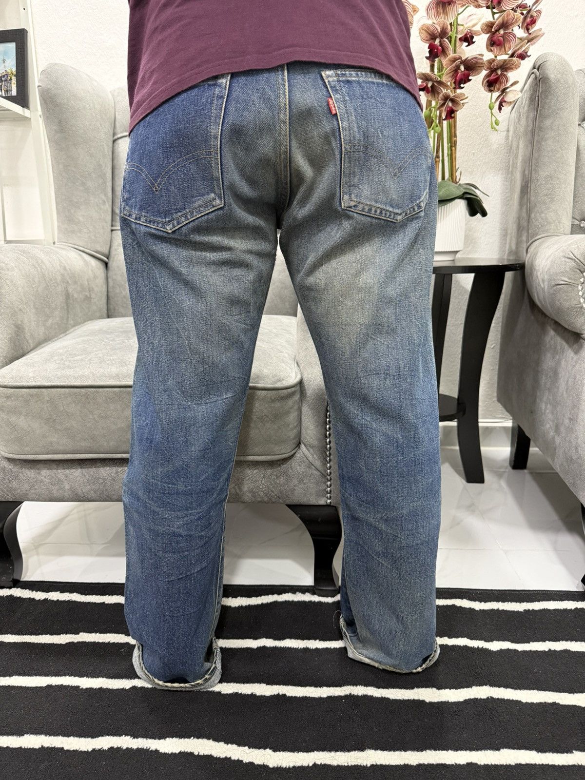 Levi's Vintage 80s Levis 501 Redline Size US 32 / EU 48 - 22 Thumbnail