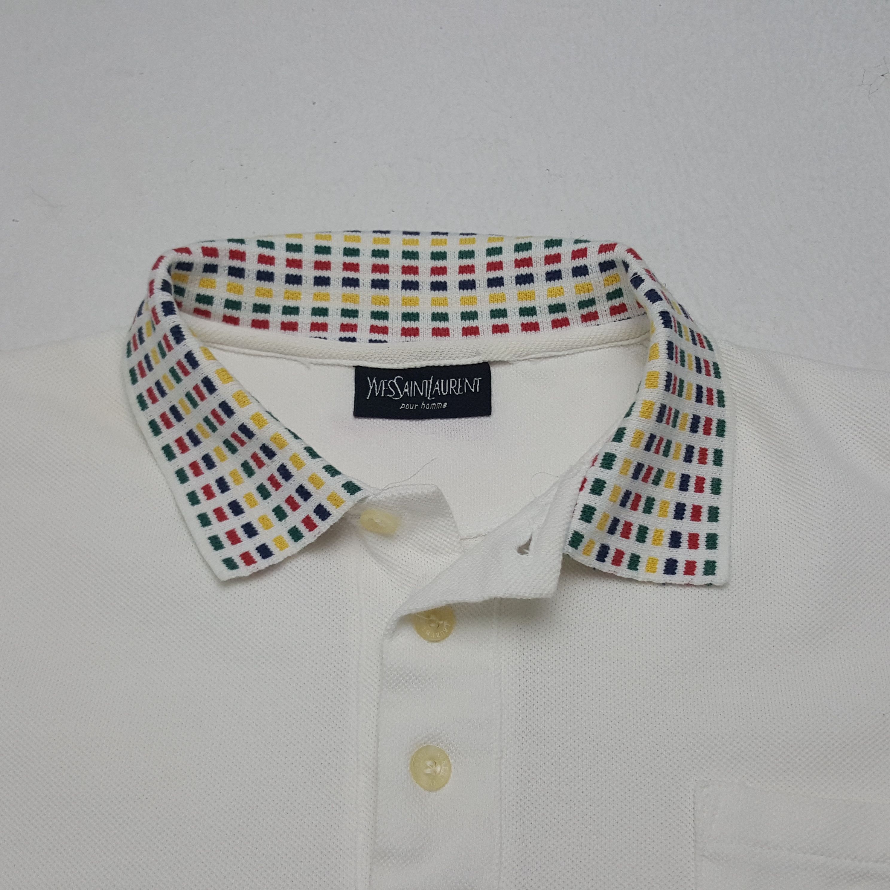 Vintage × Yves Saint Laurent Vintage Yves Saint Lauren Italian Brand Polos Size US L / EU 52-54 / 3 - 5 Thumbnail
