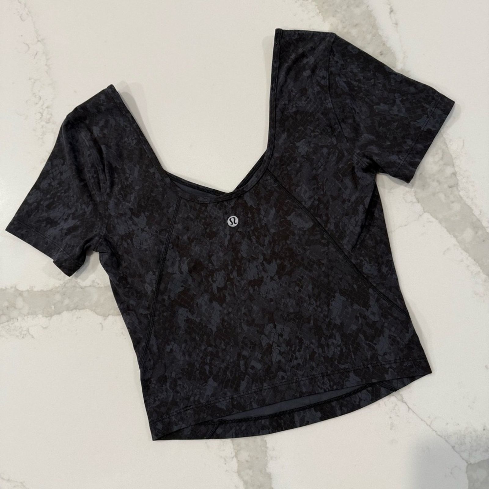 Lululemon Lululemon Align TShirt Hideaway Camo DeepCoal Multi Womens 6 Size M / US 6-8 / IT 42-44 - 7 Thumbnail