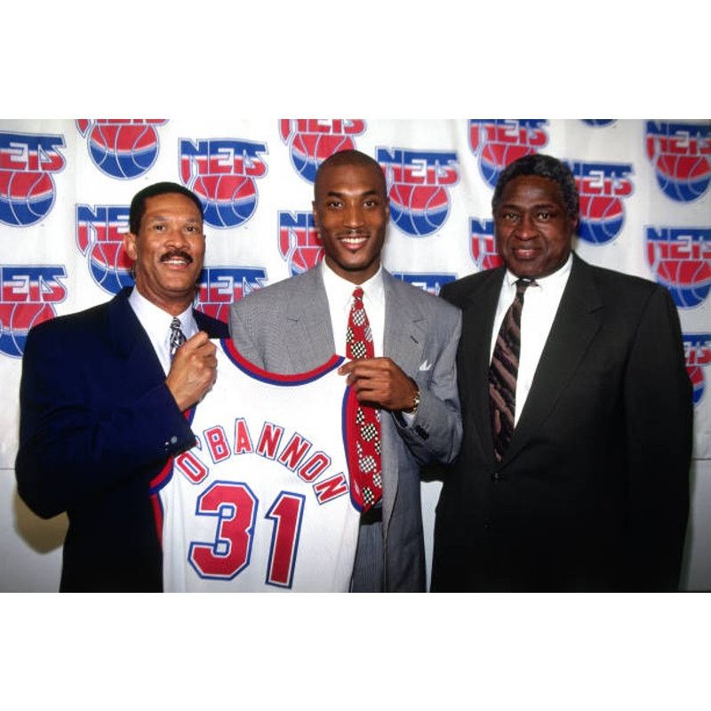 NBA × Starter New Jersey Nets 90s STARTER puffer L blk red NBA vintage Size US L / EU 52-54 / 3 - 3 Thumbnail