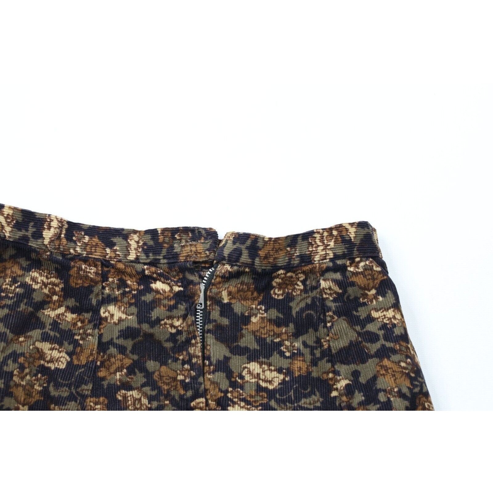 Vintage Vintage 60s 70s Mid Century Modern MCM Flower Corduroy Skirt Size 24" / US 00 / IT 34 - 8 Thumbnail