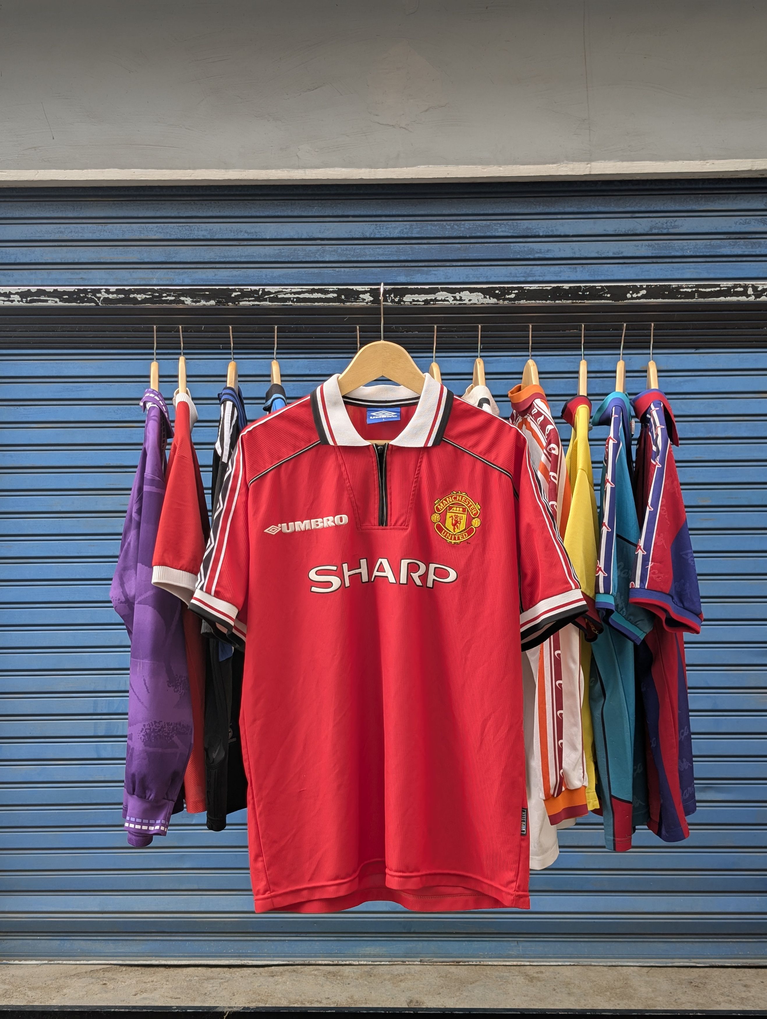 Umbro Manchester United Home 1998/1999 Original Beckham #7 Size US L / EU 52-54 / 3 - 1 Thumbnail