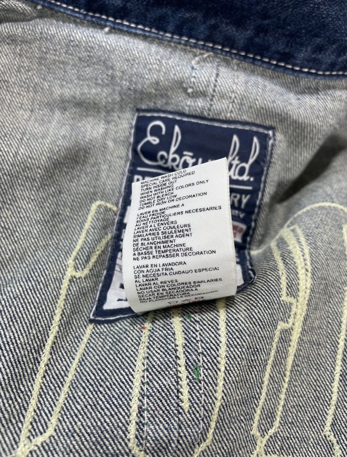 Ecko Unltd. Vintage Ecko Unltd Denim Fight The Power USA Old School Size US M / EU 48-50 / 2 - 8 Thumbnail