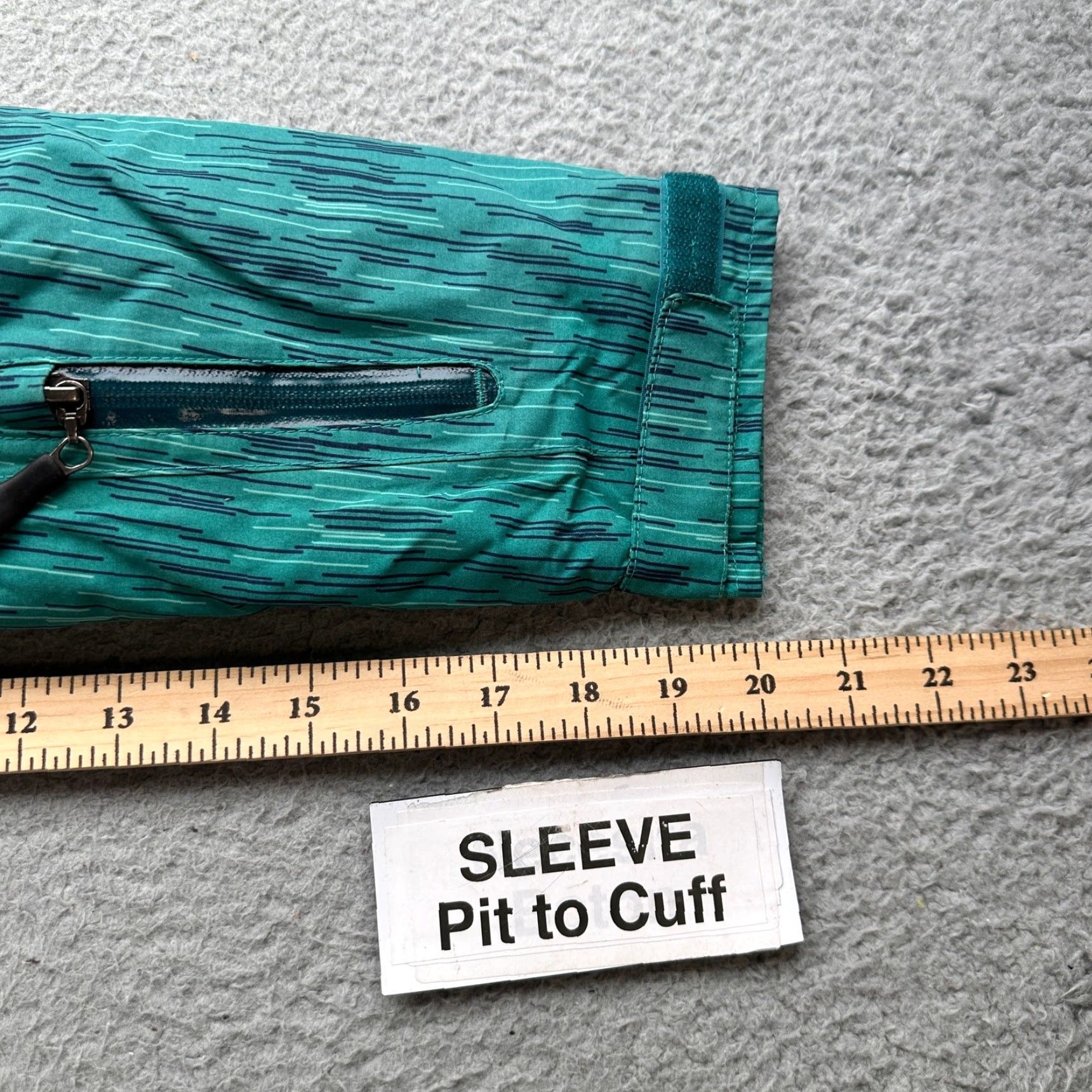 Vintage LL Bean 291723 Teal Winter Parka Insulated Hooded Jacket Womens Medium Striped Jacket Size M / US 6-8 / IT 42-44 - 5 Thumbnail