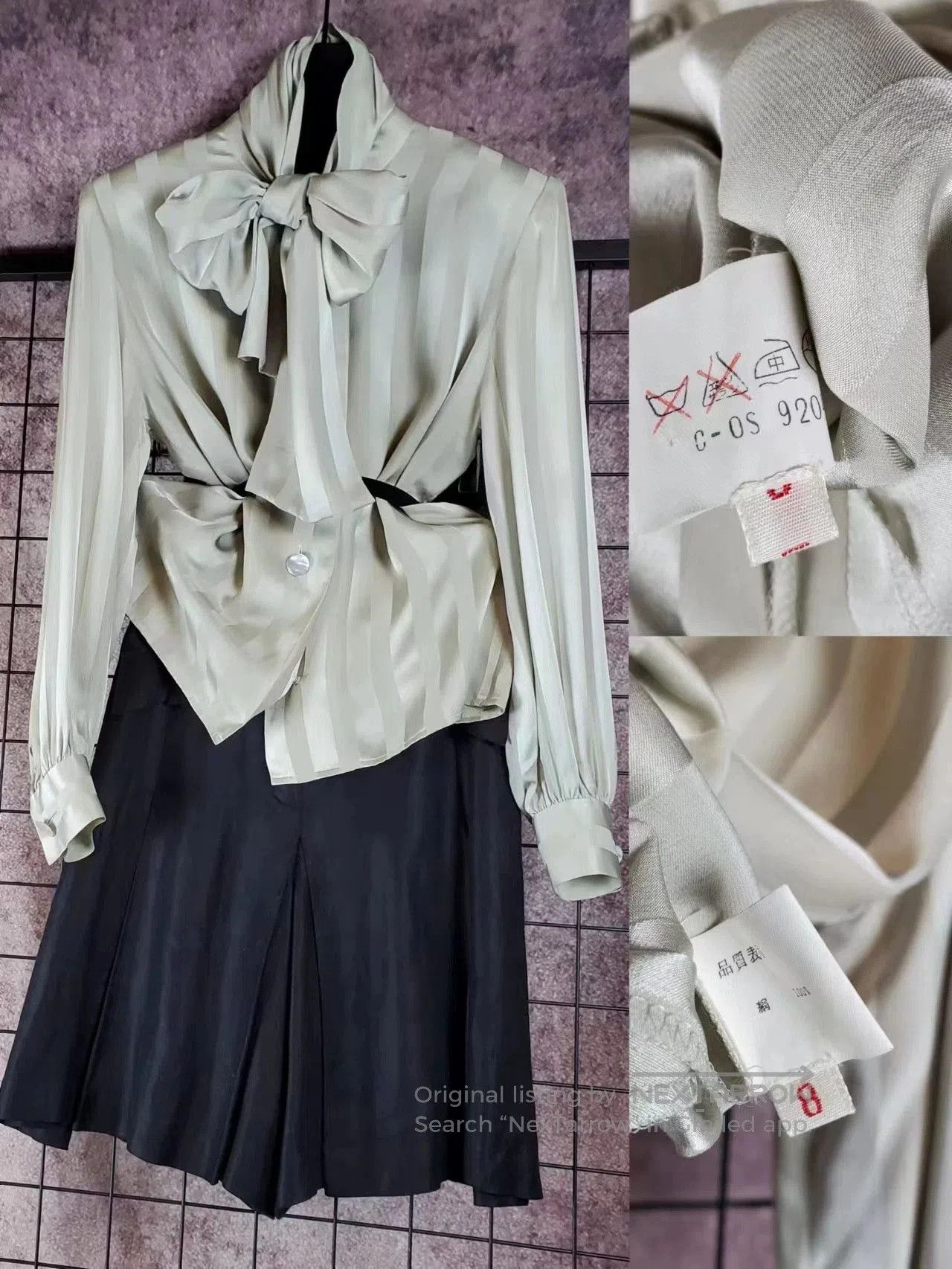Givenchy Vintage Givenchy Silk Bow Blouse. Size US S / EU 44-46 / 1 - 2 Thumbnail