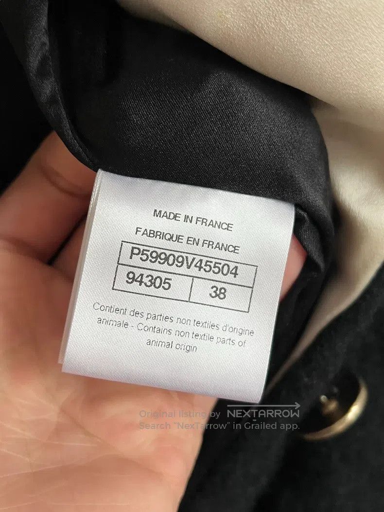 Chanel Chanel Misty Forest Black Horsehair Coat Size XS / US 0-2 / IT 36-38 - 5 Thumbnail