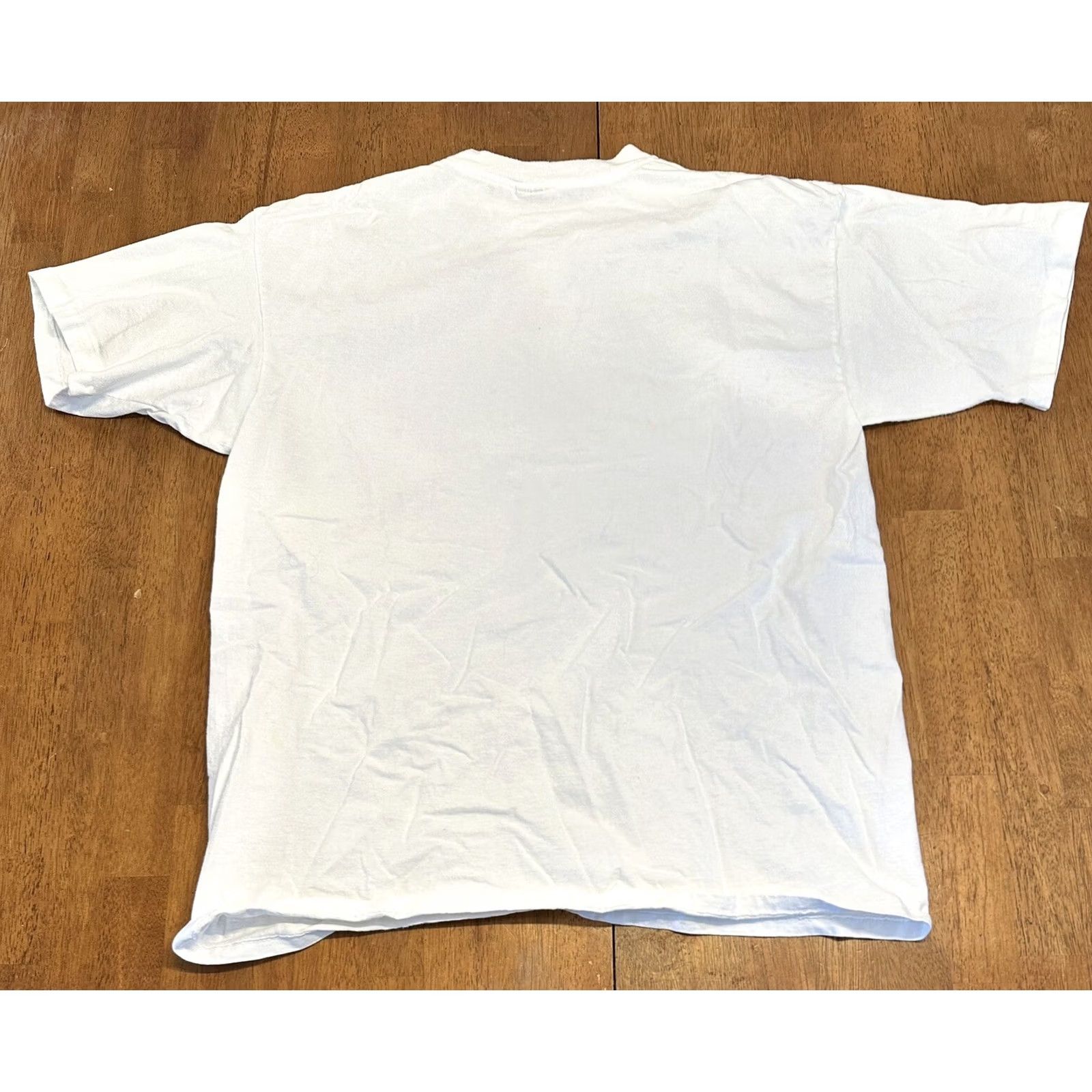 Vintage VINTAGE Diamond Dust Tropical Fish Shirt Mens XL White Cotton Single Stitch T 90s Solid Crew Neck Short Sleeve Stained Size US XL / EU 56 / 4 - 7 Thumbnail