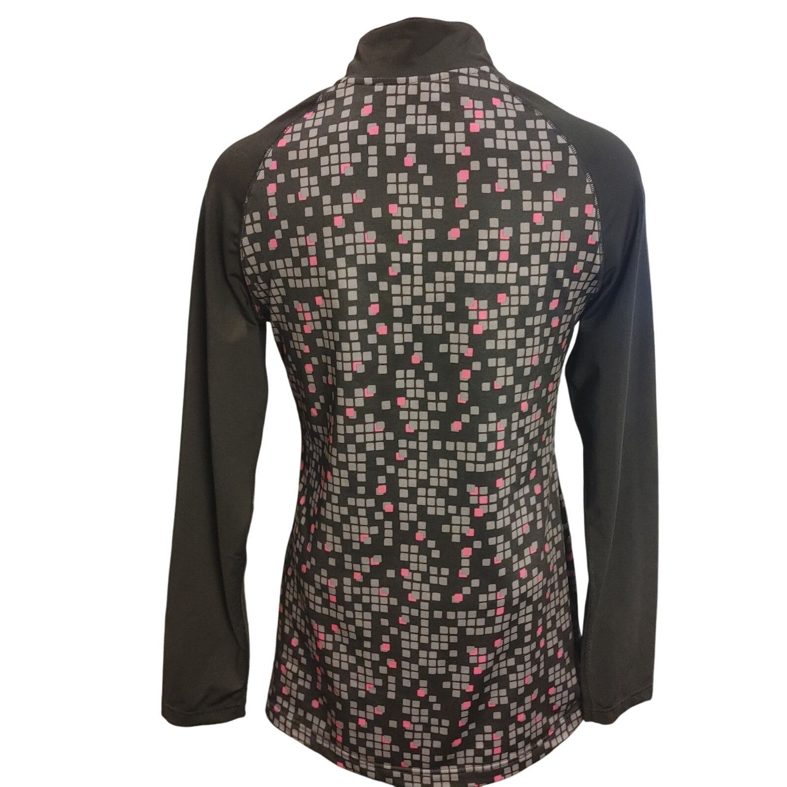 Other Bula Vail Womens LG Gray/Black/Pink Checker Full Zip Shacket Size L / US 10 / IT 46 - 2 Thumbnail