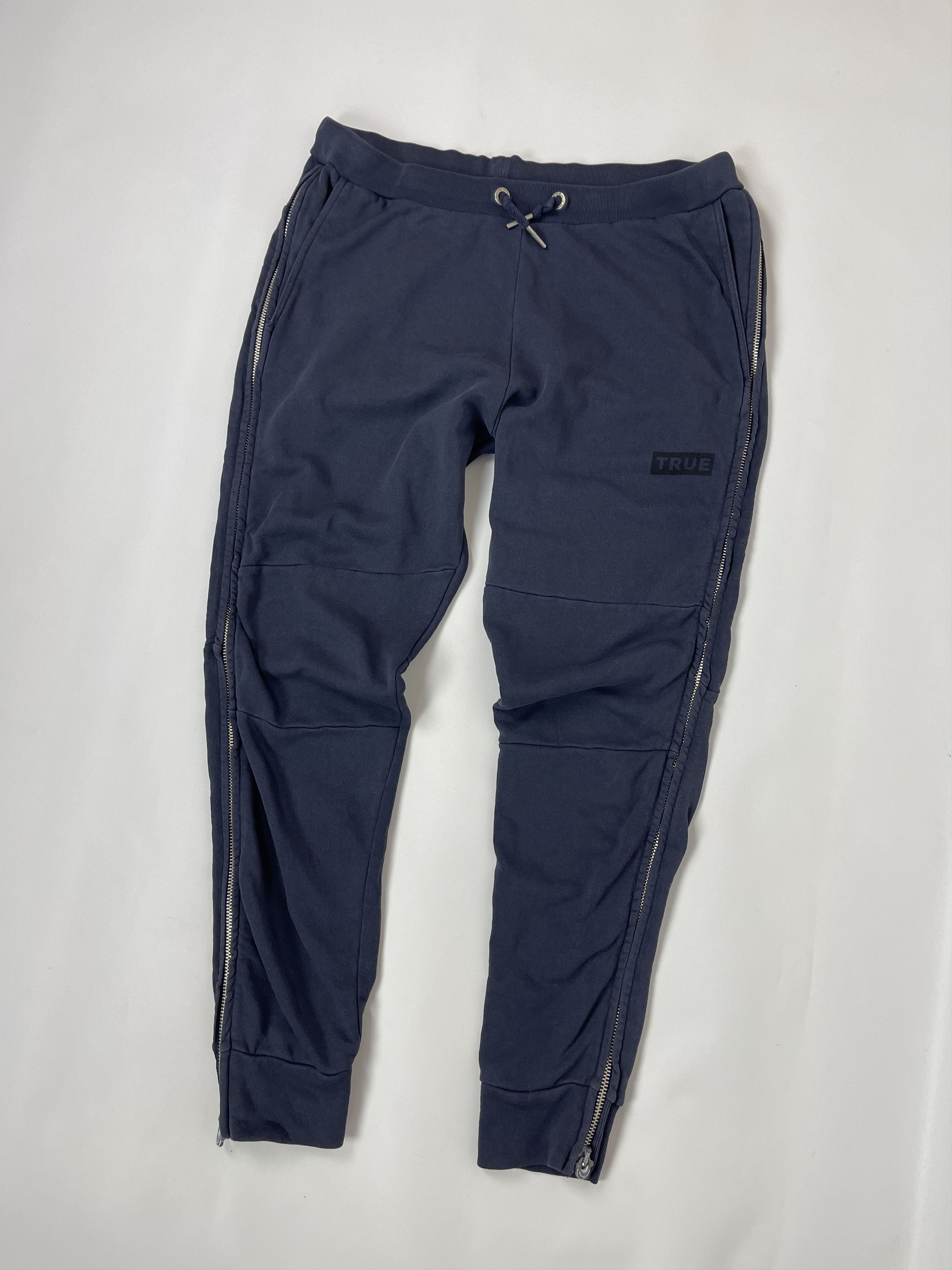 True Religion True Religion blue logo full zip sweatpants joggers Size US 36 / EU 52 - 2 Thumbnail