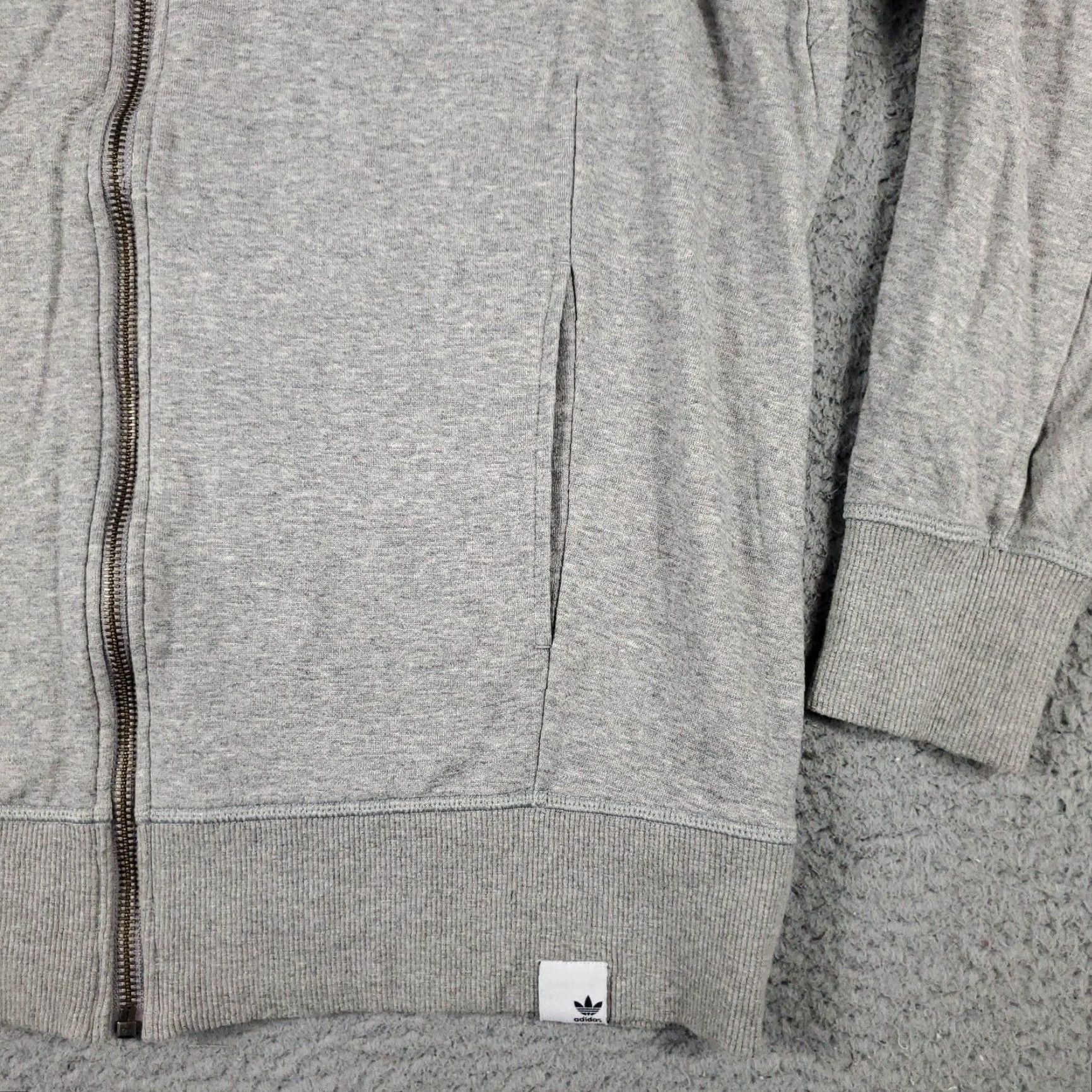 Adidas VINTAGE Adidas Women’s Track Jacket Size Small Gray Full Zip Athletic Casual Outdoor Size S / US 4 / IT 40 - 4 Thumbnail