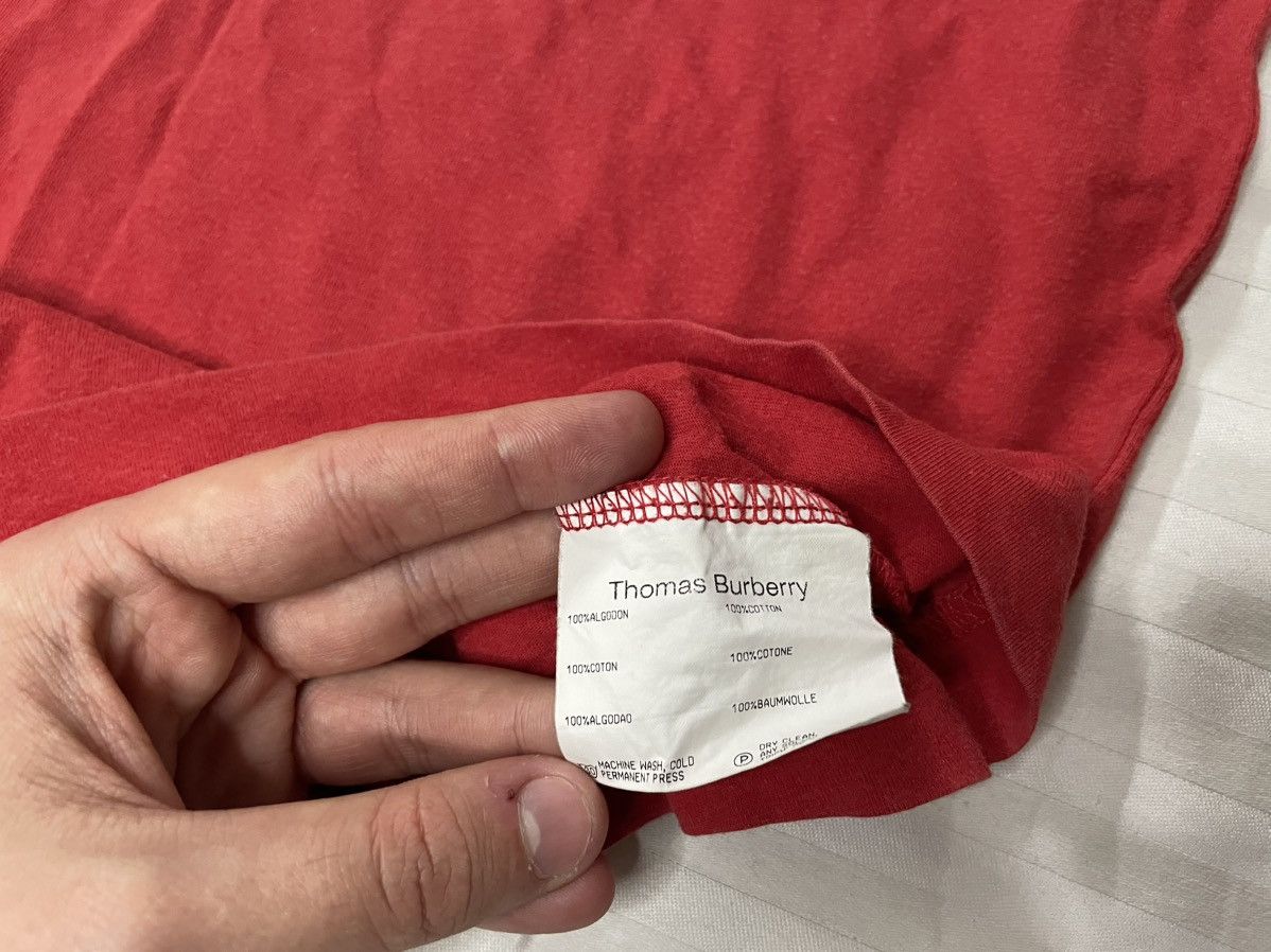 Burberry Vintage Rare Thomas Burberry Big Logo T-shirt Size US XL / EU 56 / 4 - 10 Thumbnail