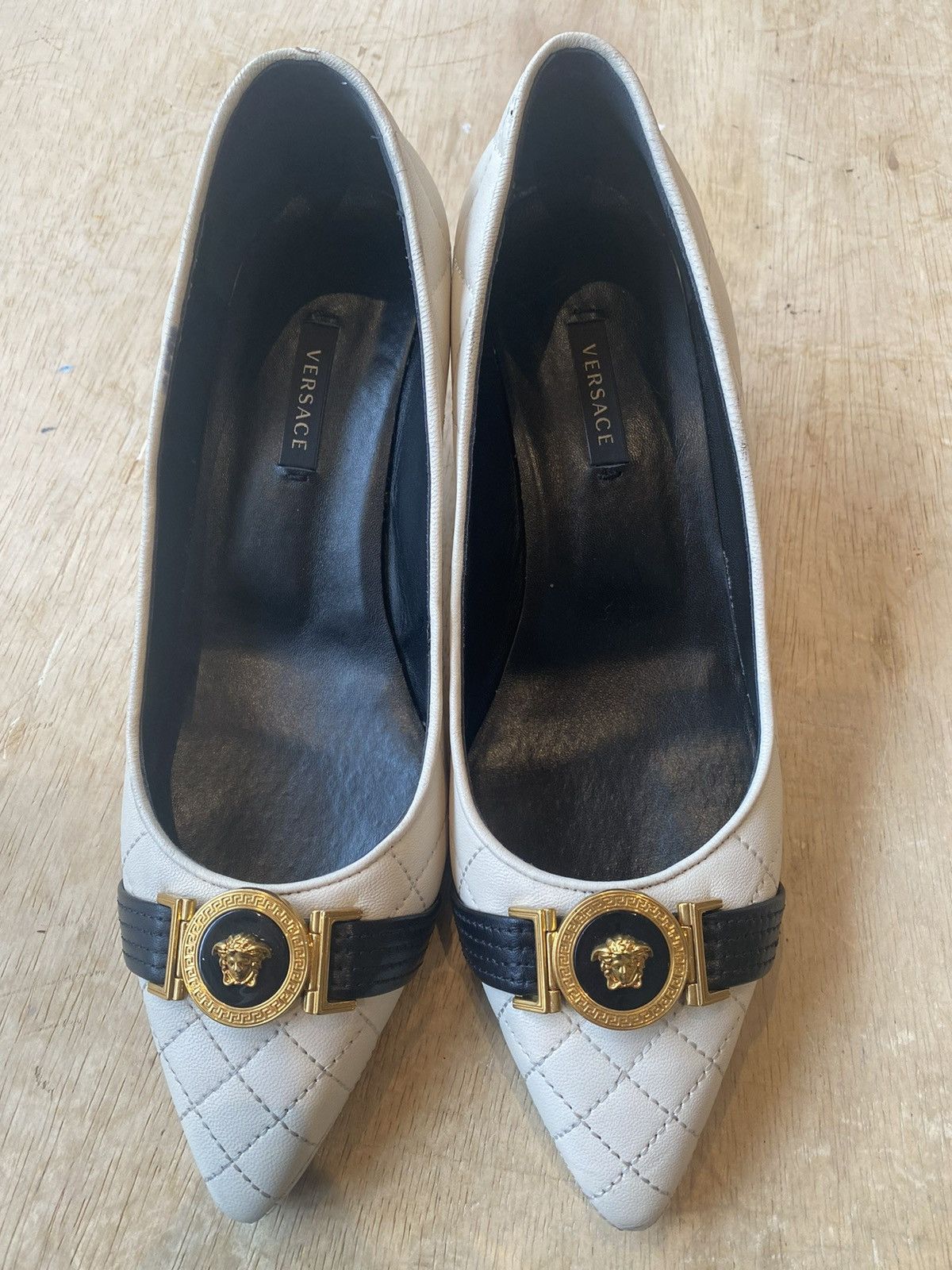 Versace Versace Medusa Aevitas Leather Heels Size 39 Size US 9 / IT 39 - 2 Thumbnail
