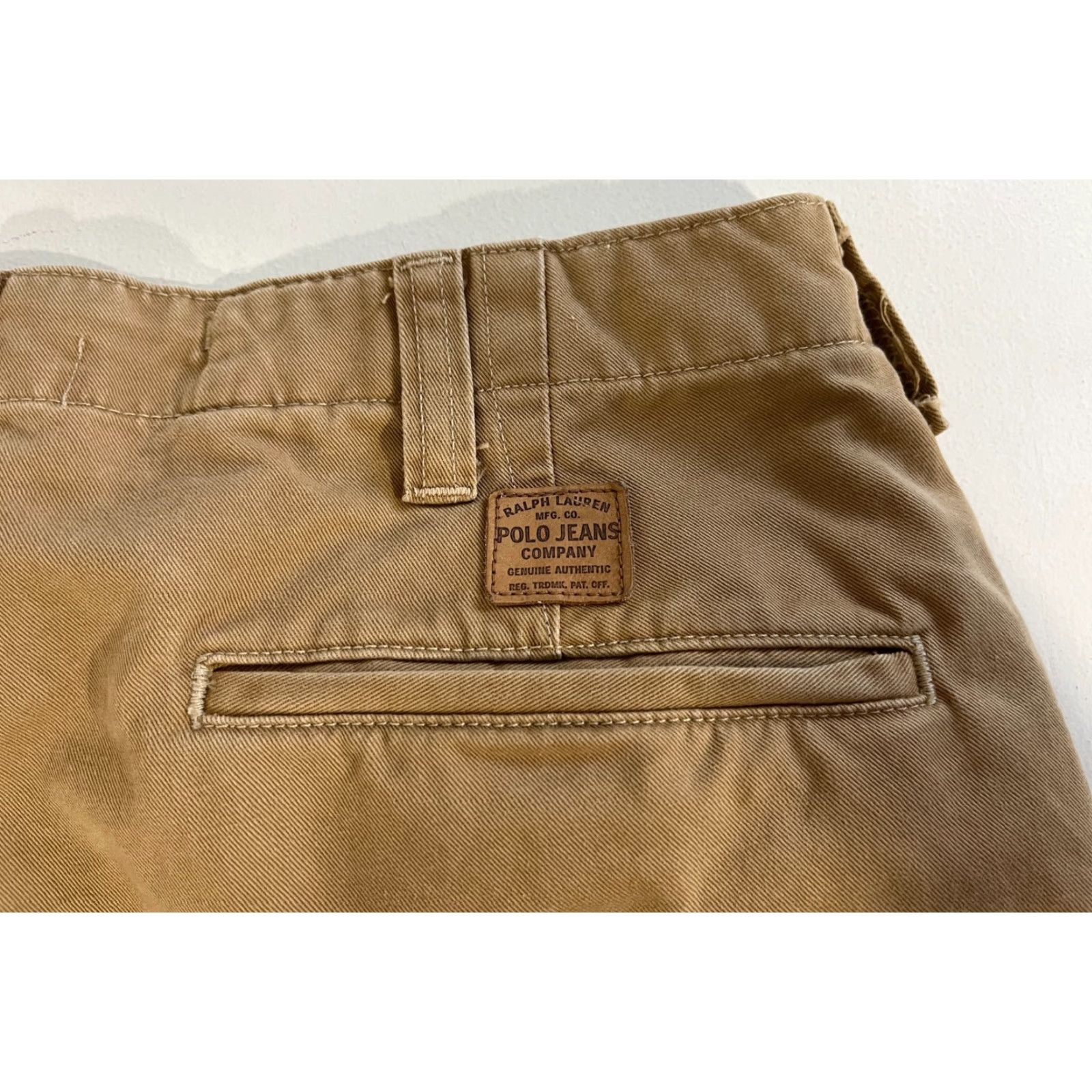 Polo Ralph Lauren VINTAGE Polo Jeans Company Ralph Lauren RL67 Chino Pants Men 33x30 Tan Cotton Canvas 90s Preppy USA Polo Ralph Lauren Pants Mens Chino Vintage 33x30 Size US XS / EU 42 / 0 - 7 Thumbnail